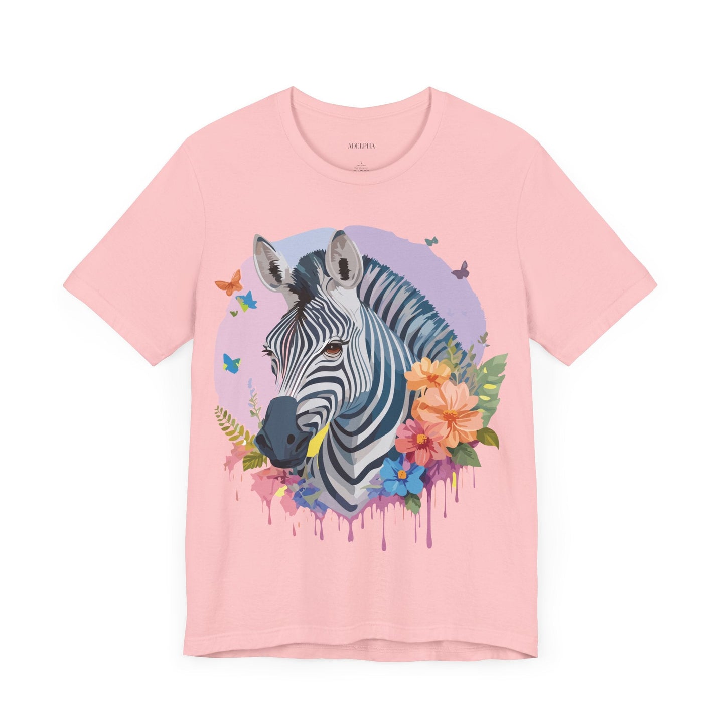 Adelpha Zebra Graphic Tee Unisex Jersey Short Sleeve Vintage Inspired Artwork Tee Shirt
