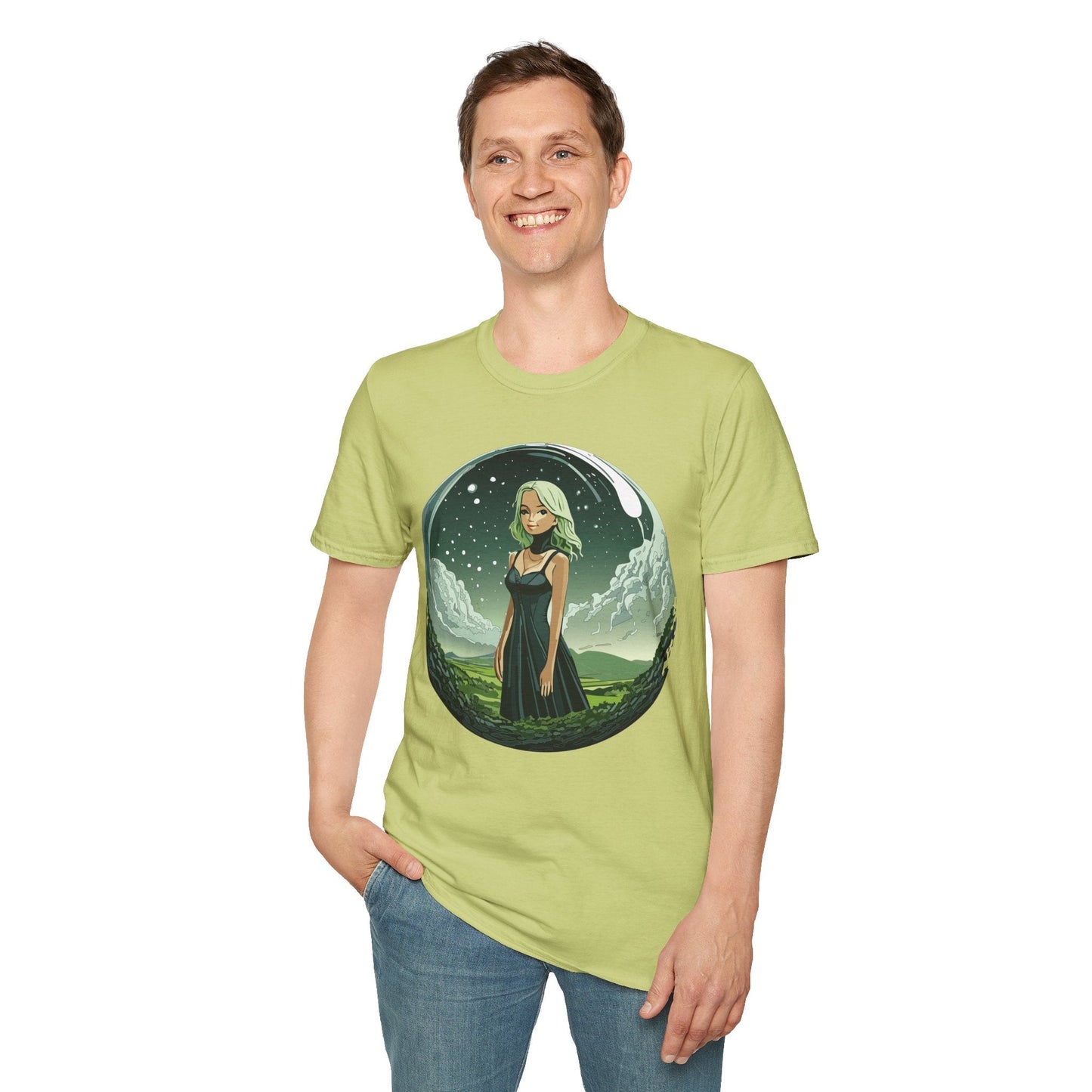 Womens Graphic T Shirt Art Design Tee Ladies Short Sleeve Softstyle 64000 Cotton Ring Spun