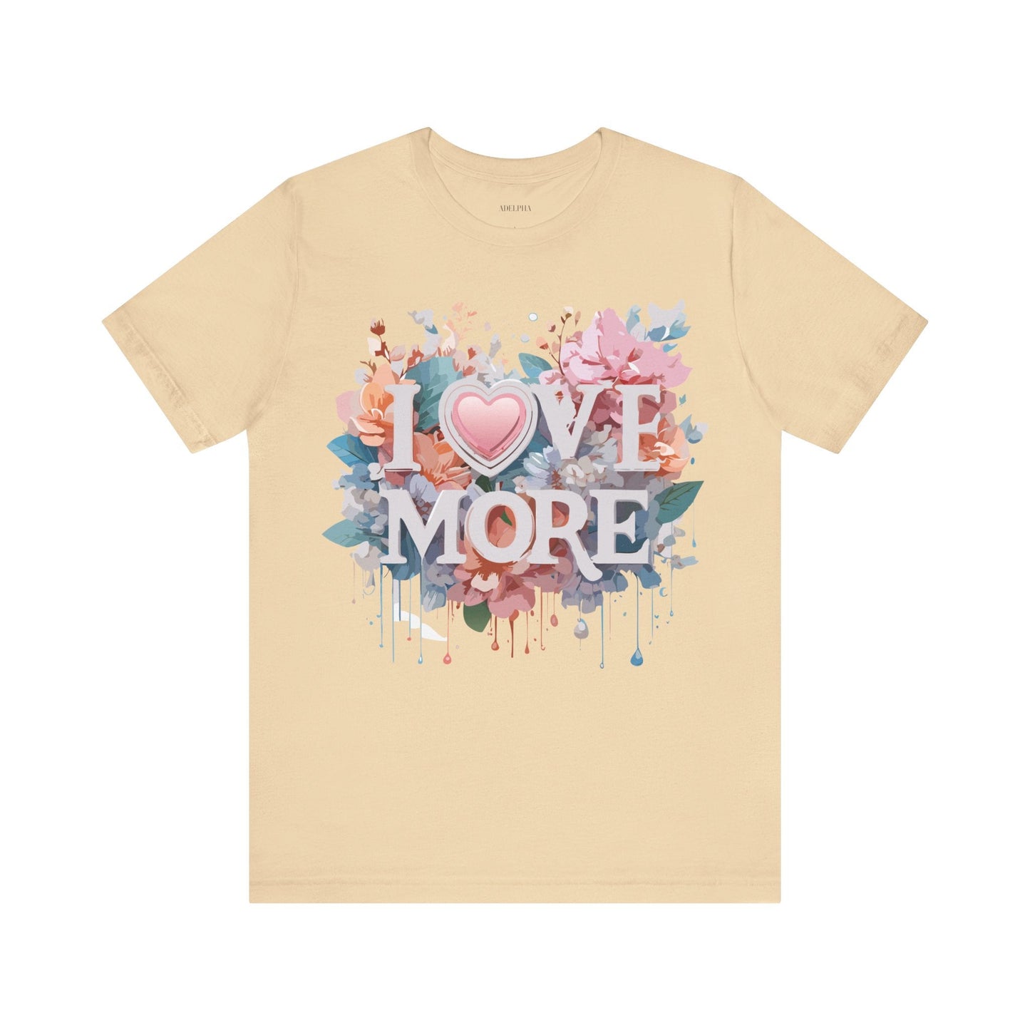 Valentine Day Graphic Unisex 100 Cotton Vintage Artwork with Love and Flower Design Tee 17