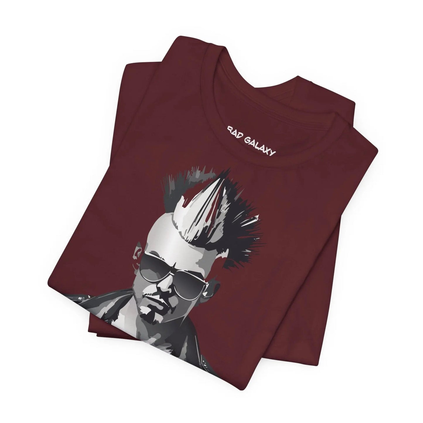 Punk Rock Tee Shirt Made To Order From Bad Galaxy Eco Friendly Inks Cotton Tee Made In USA