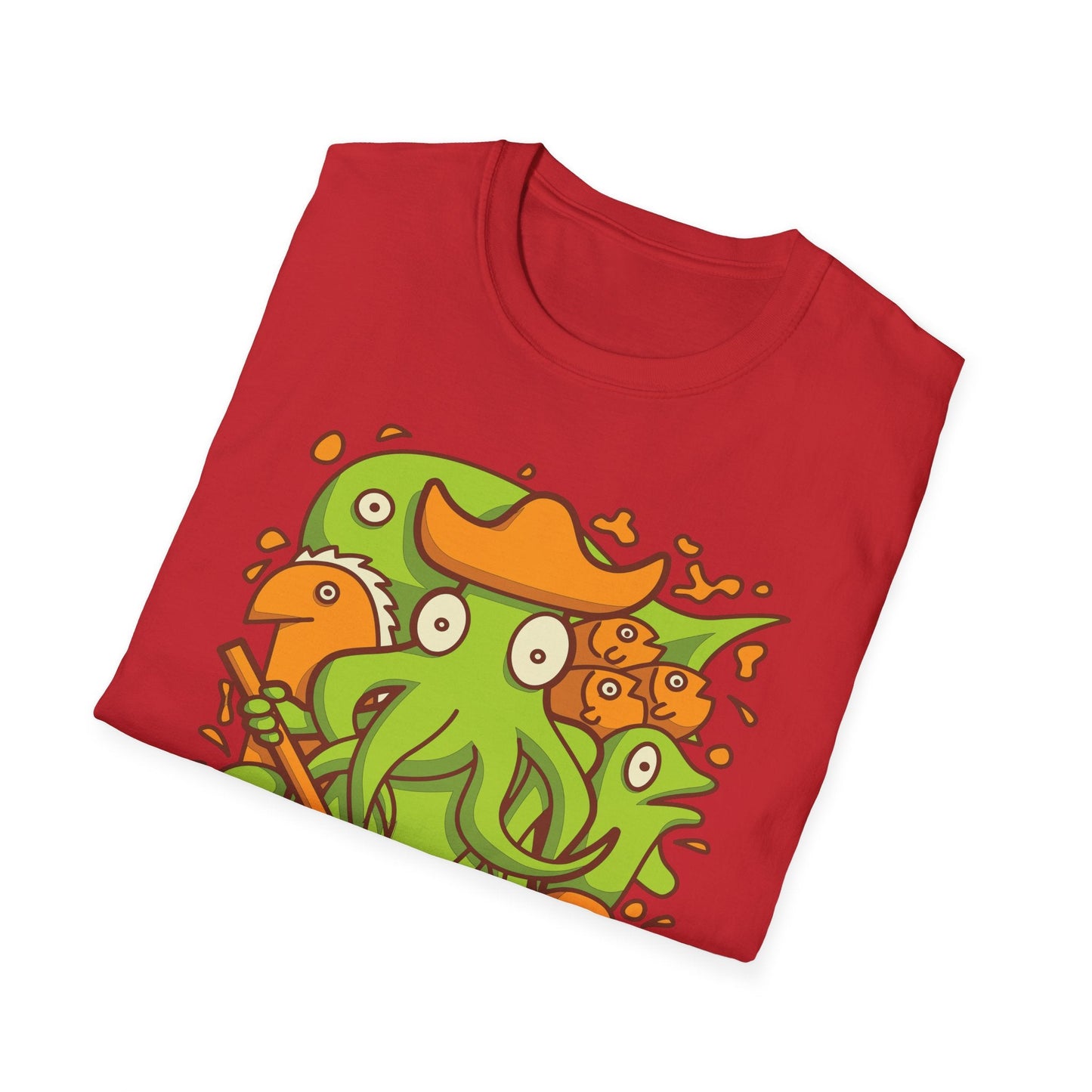 Cartoon T Shirt Animation T Shirt Funny Tee Shirt Unisex Gildan Softstyle Cotton 64000