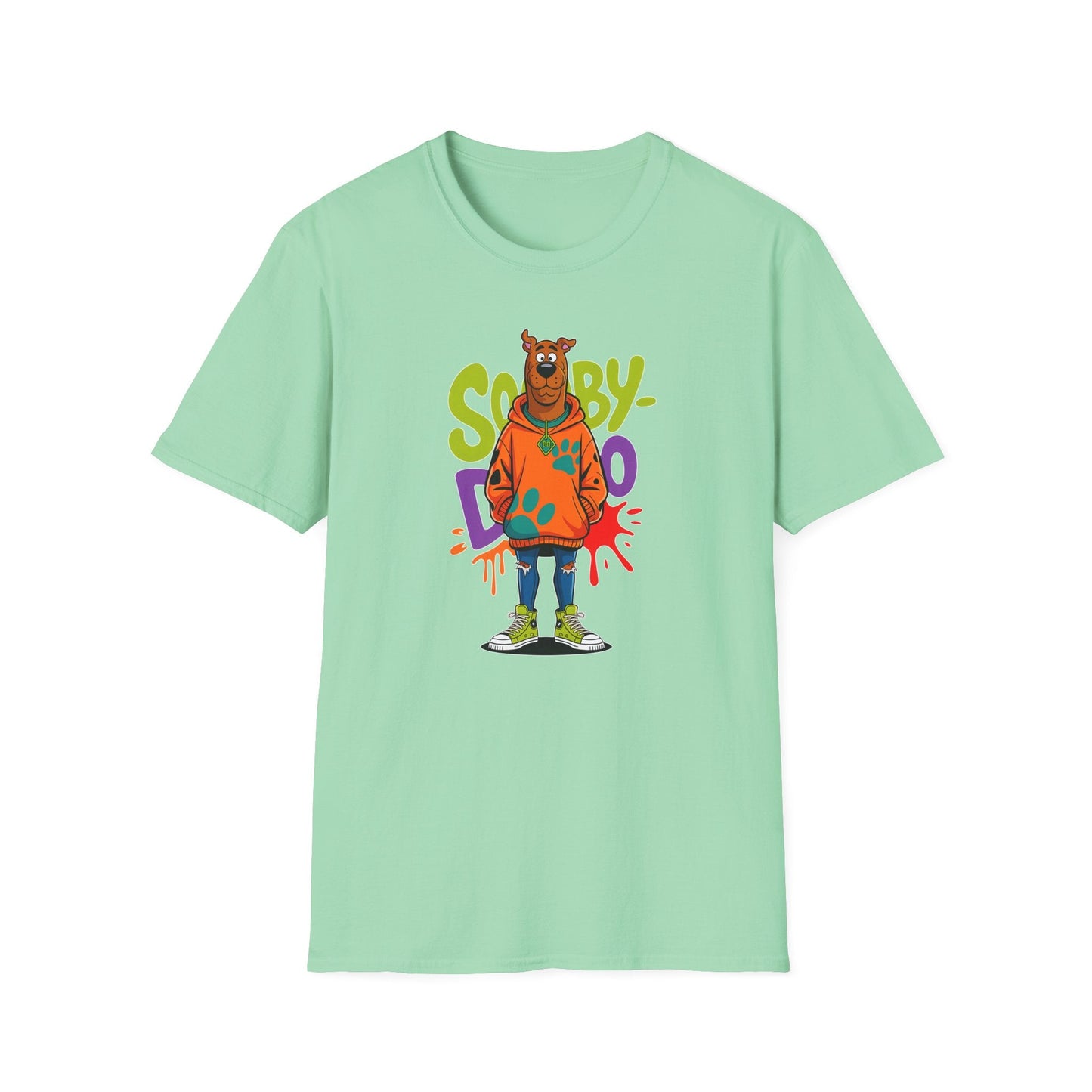Unisex Cartoon T Shirt With Animation Funny Animals Tee Gildan Softstyle 64000 100 Percent Cotton