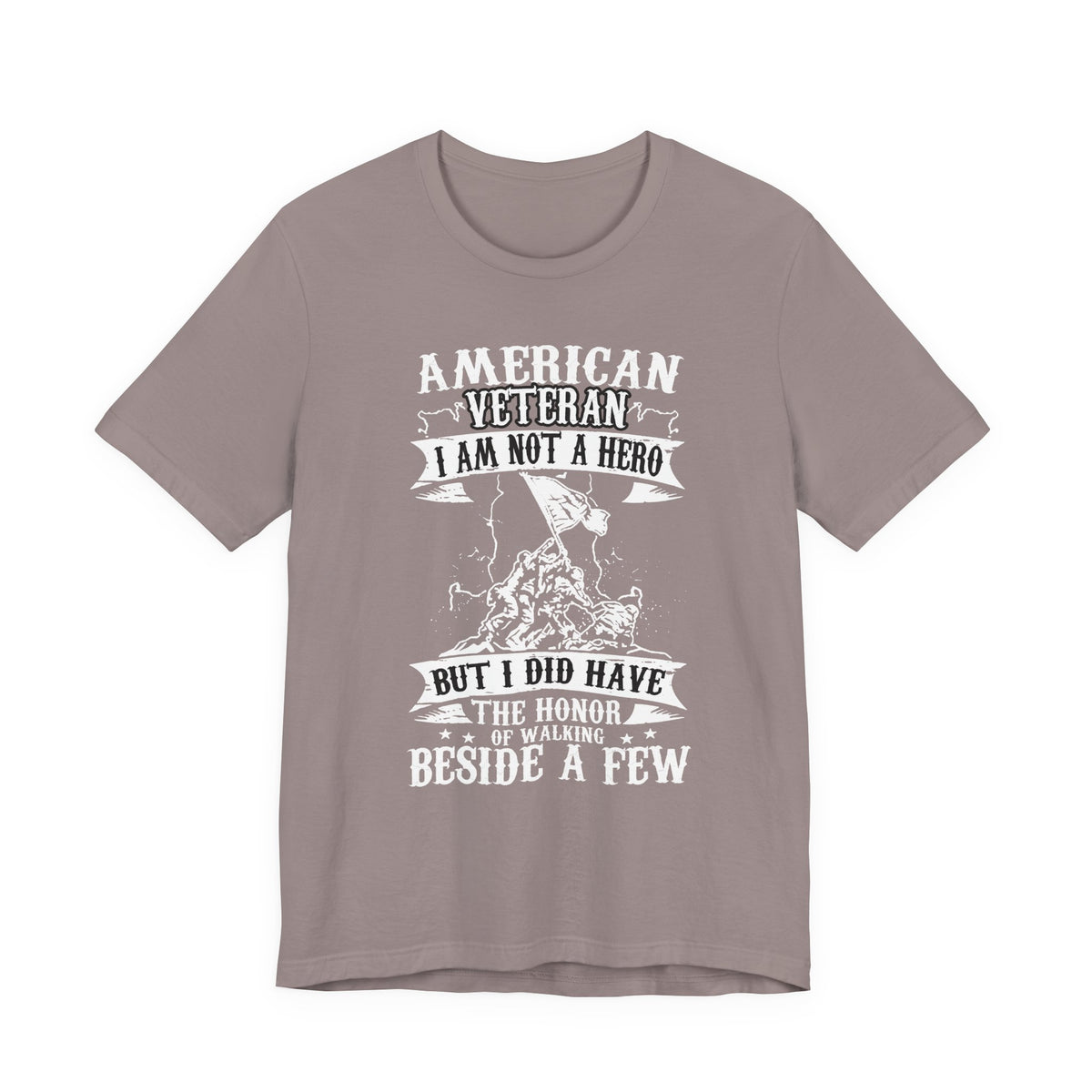 American Veteran I Am Not A Hero T-Shirt Military Tribute Unisex Cotton Tee v53