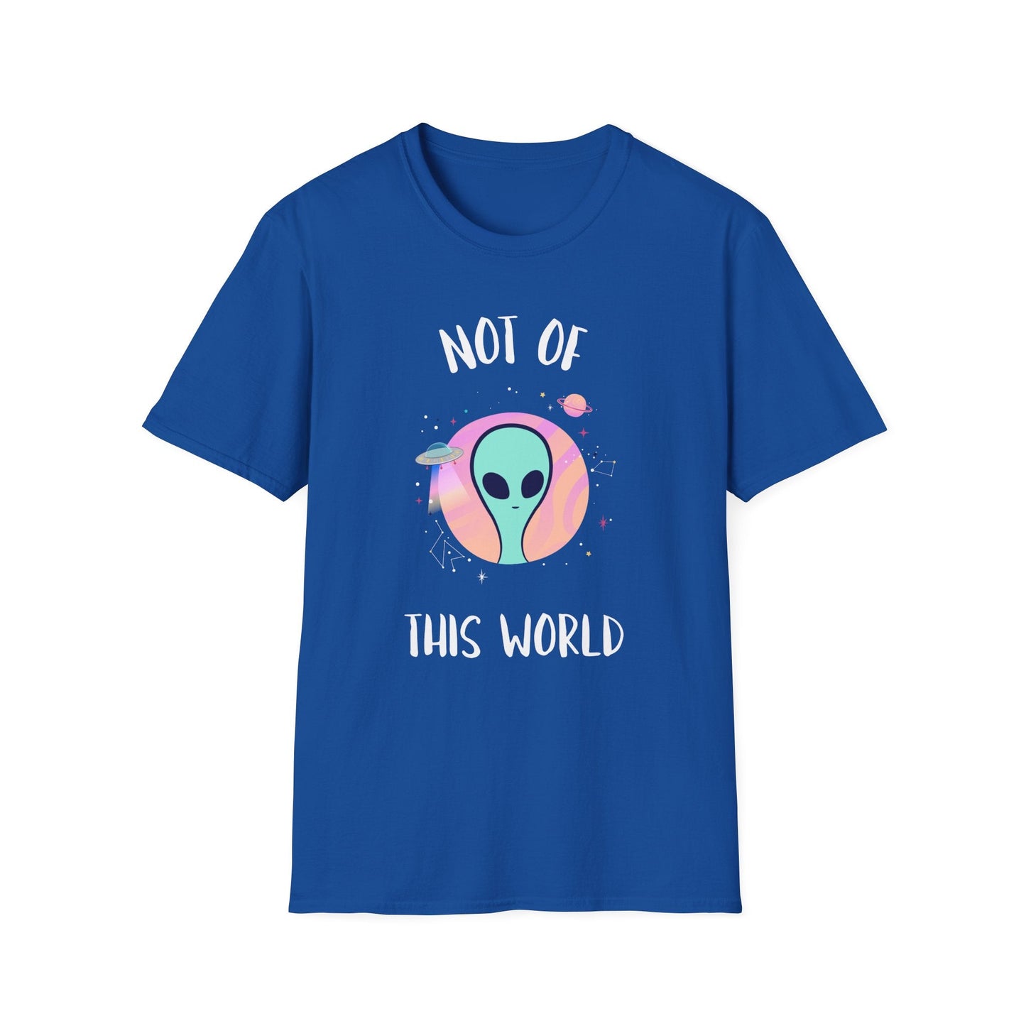 Alien Graphic TShirt  Not Of This World Cute Pastel UFO Tee