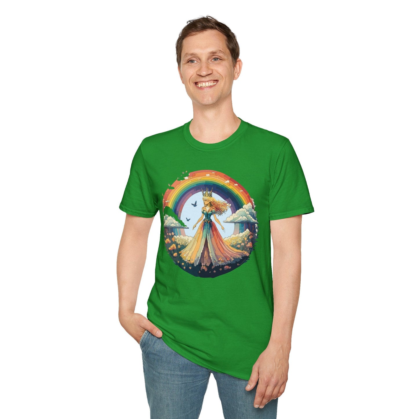 Womens Graphic T Shirt Art Design Tee Softstyle 64000 Unisex Lightweight Cotton Fabric