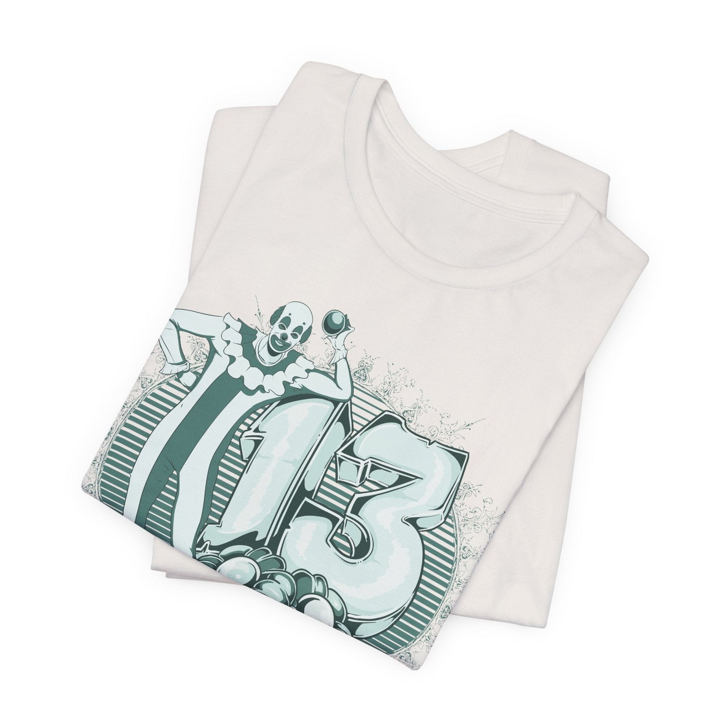 Vintage Clown Graphic Illustration Unisex Cotton T-Shirt Art-39