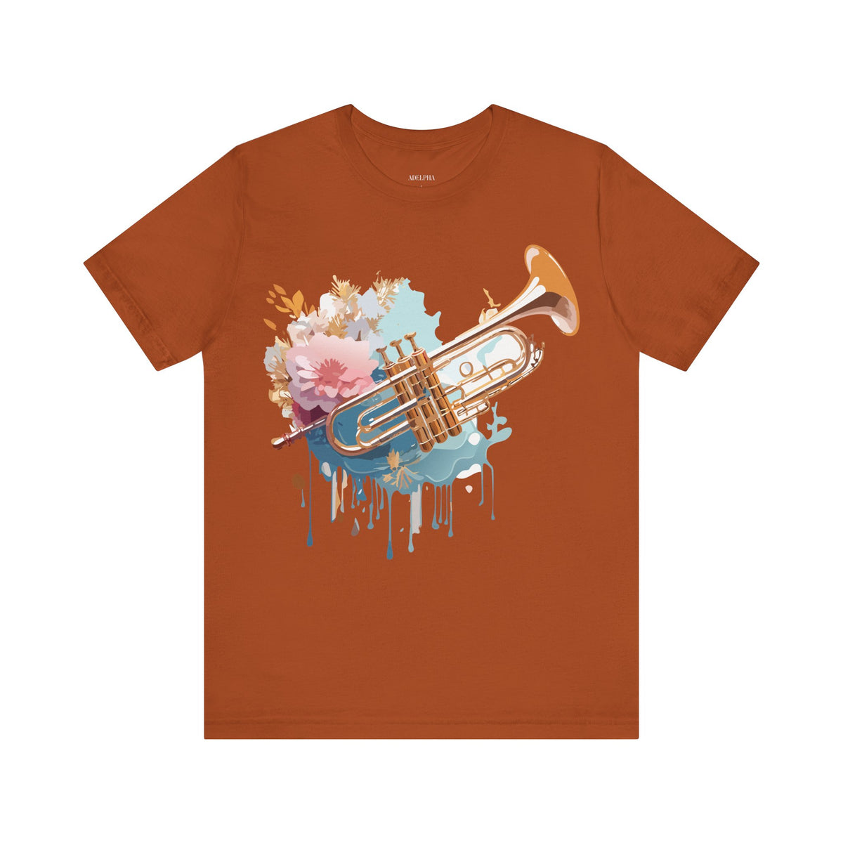 Music Graphic Unisex Cotton Bella+Canvas Tee with Art Design m121