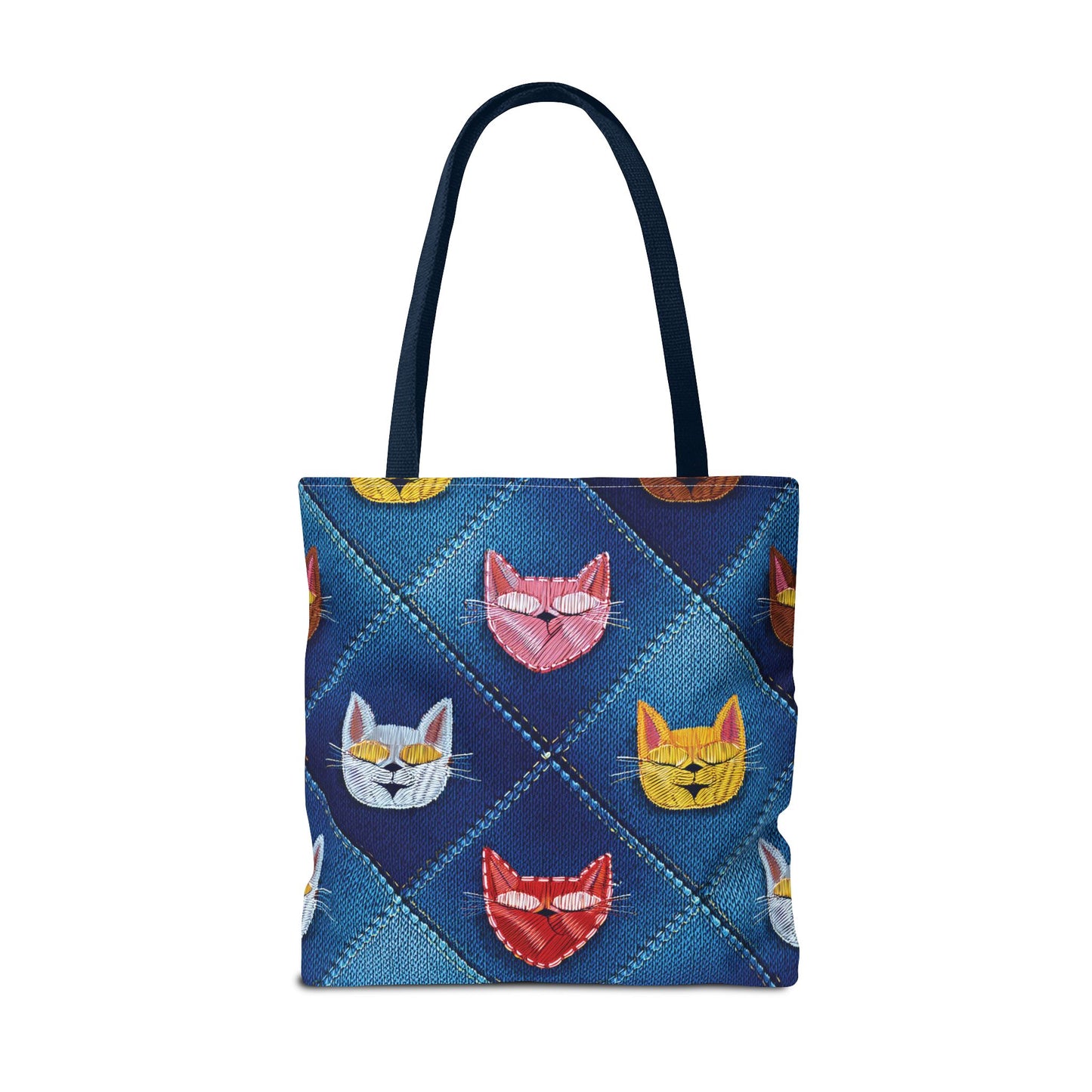 Love Day Graphic Design Denim Fabric Imitation Print Unisex Canvas Bag POLY 3 Sizes Tote Bag 201-21