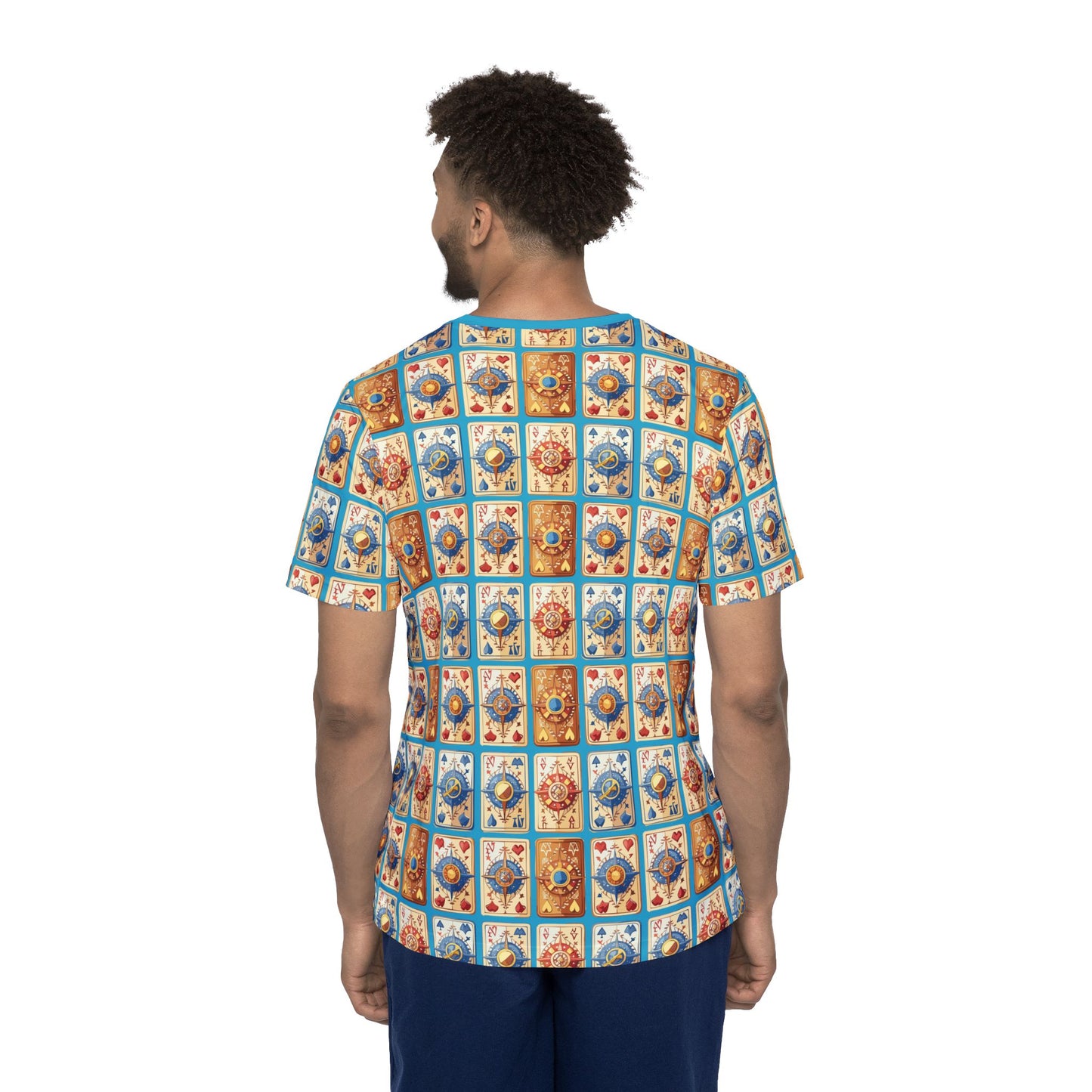 Unisex Poly T-Shirt with Abstract Graphic Design Print
