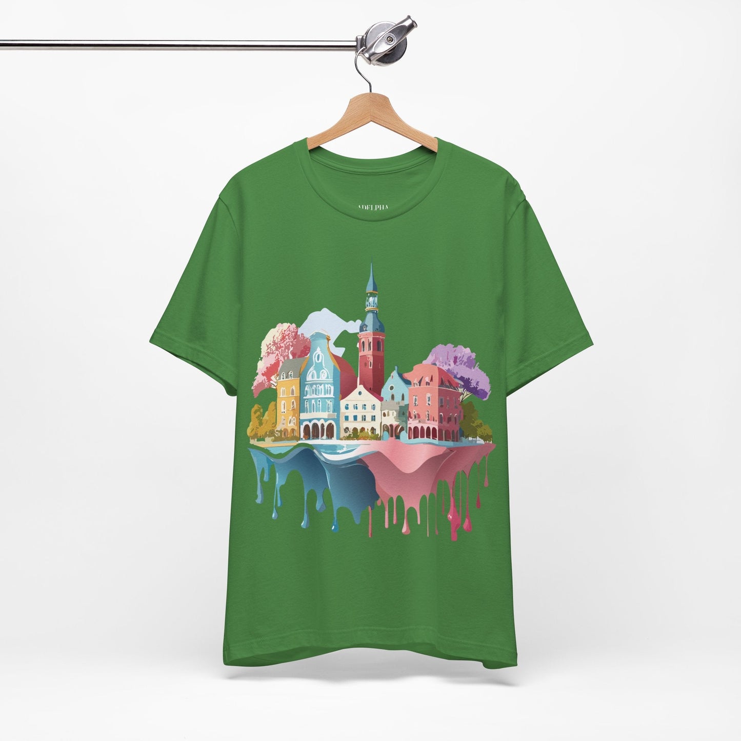 Germany Graphic Tee for Unisex Short Sleeve Shirt by Adelpha Art Design Vintage Inspired