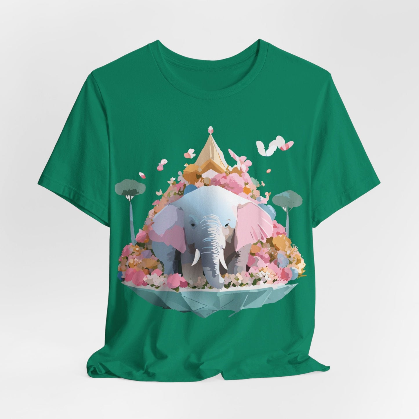 Elephant Graphic Tee Adelpha Unisex Short Sleeve Vintage Inspired Art Design Premium