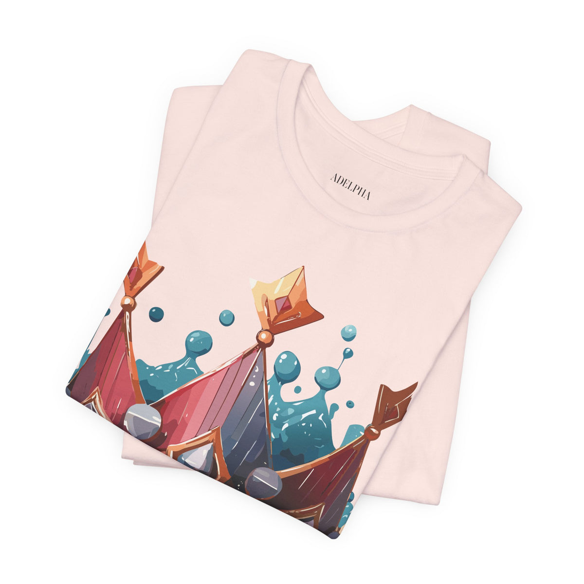 Crown Graphic Unisex Cotton Bella+Canvas Tee with Art Design n114