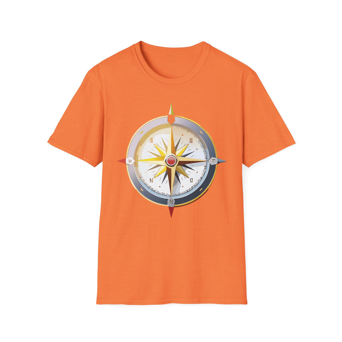 Nautical Compass T-Shirt | Adventure Travel Graphic Design Unisex 100 Cotton Gildan T-Shirt