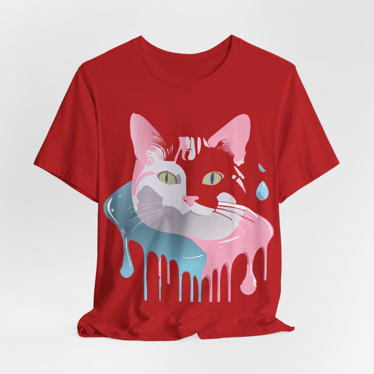 Cat Graphic Tee Unisex Short Sleeve T Shirt Adelpha Vintage Inspired Design