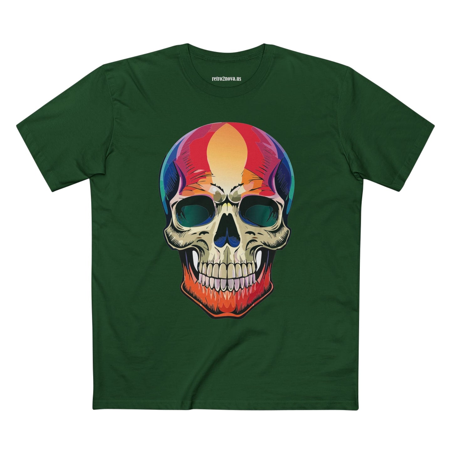 Skull Shirt Skeleton Shirt Unisex Premium Cotton Tee With Original Art Design Retro2Nova