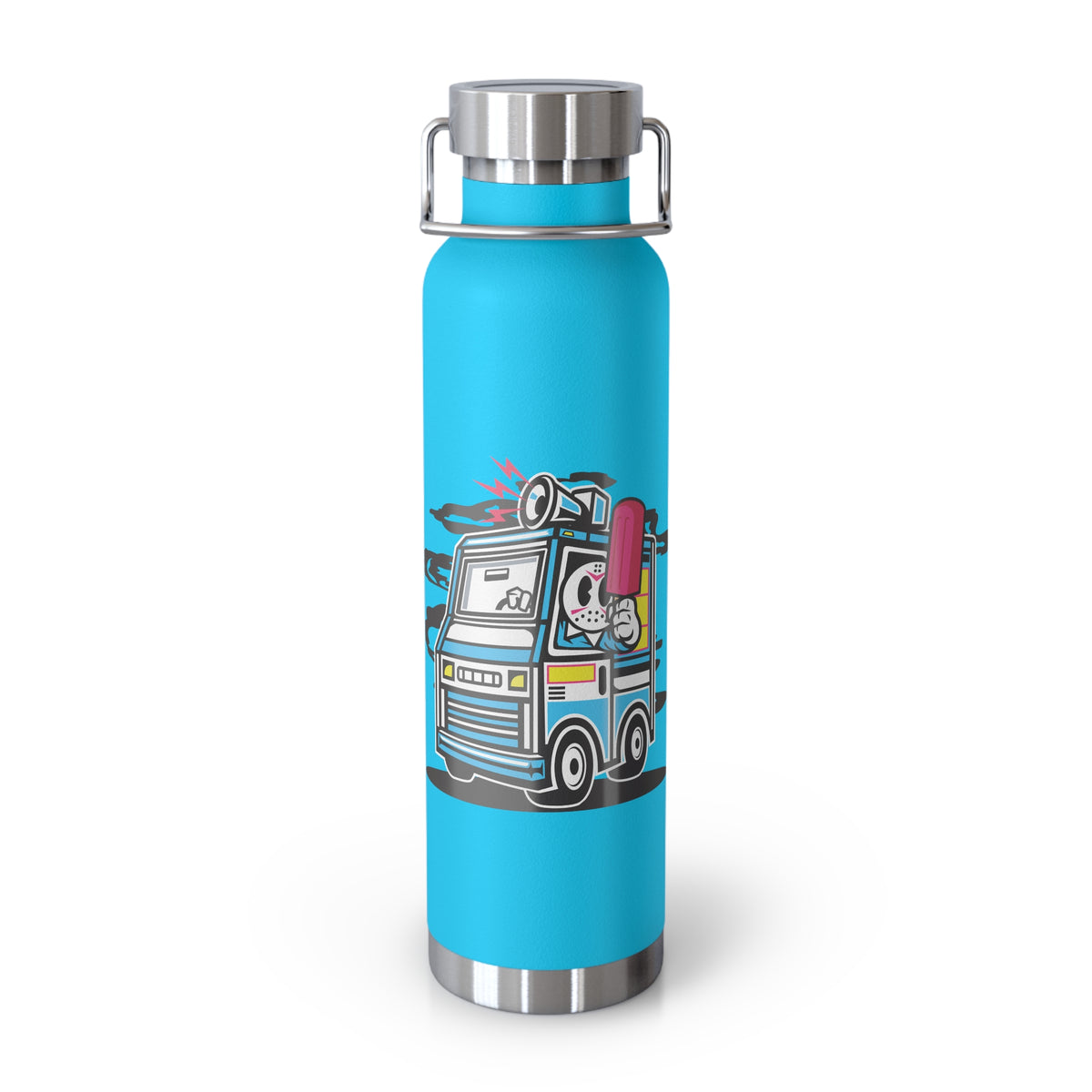 22oz Copper Insulated Water Bottle with Cartoon Design - CV95