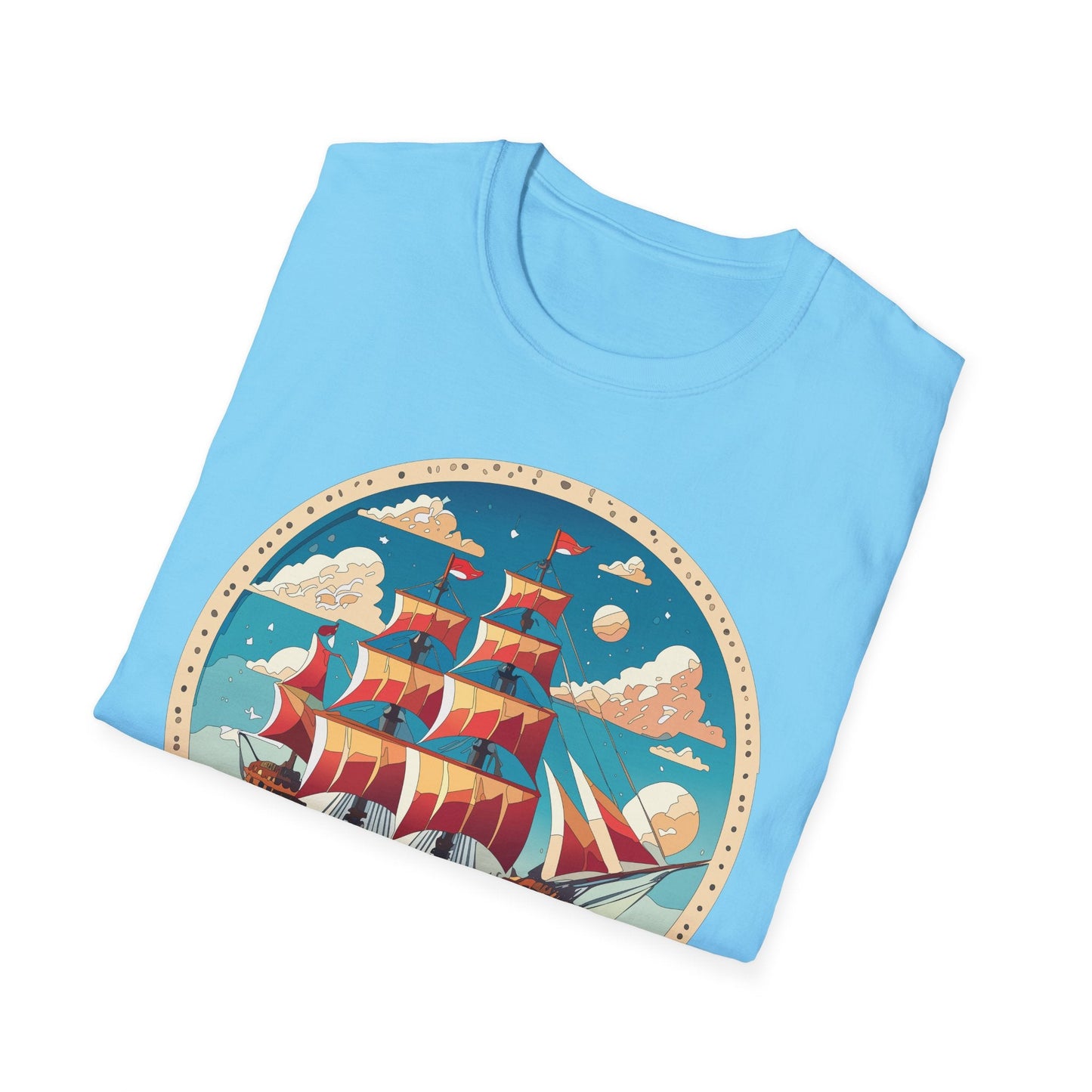 Unisex Ship T Shirts Frigate T Shirts Vessel Tee Shirt Gildan Softstyle 64000 Premium Cotton