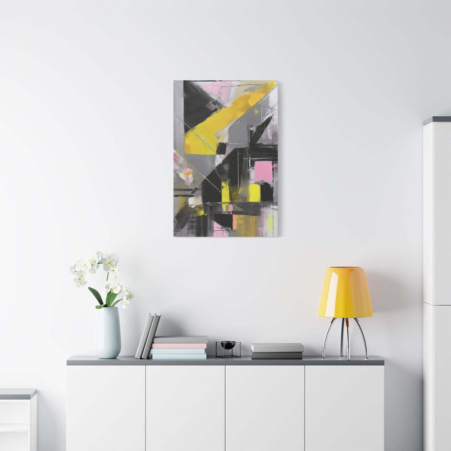 Abstract Geometric Painting Print Canvas 20x24,20x30,24x30 24x32,24x36,30x40 32x48,36x48,40x60 Pine-Wood Inner Frame ABS-38