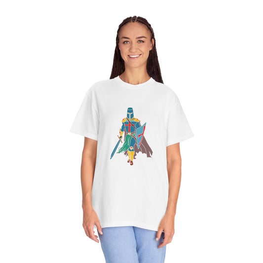 Unisex T-shirt with Knight in Armor