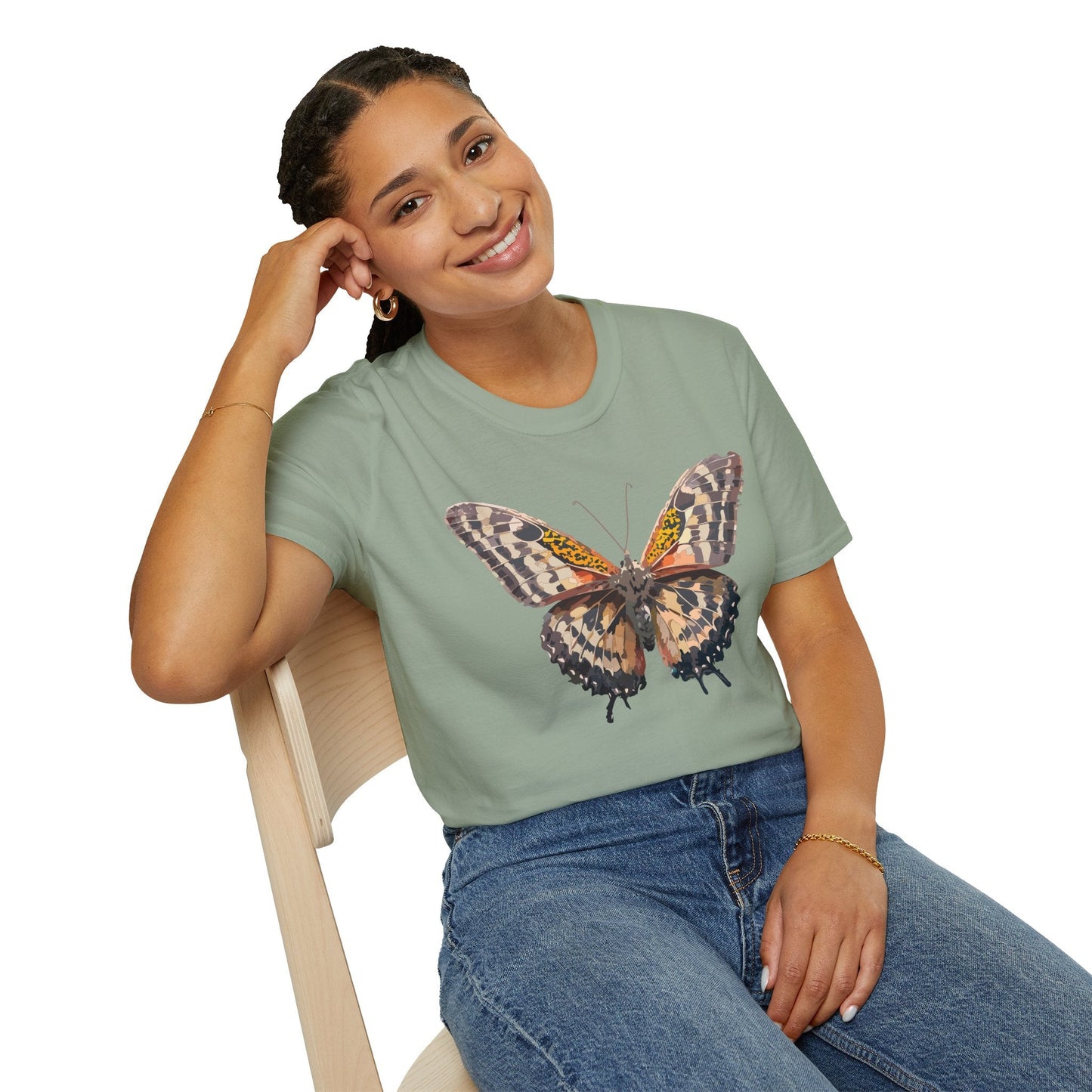 Butterfly Shirt Unisex Tee Monarch Butterfly Tee Softstyle Gildan 64000 Classic Fit