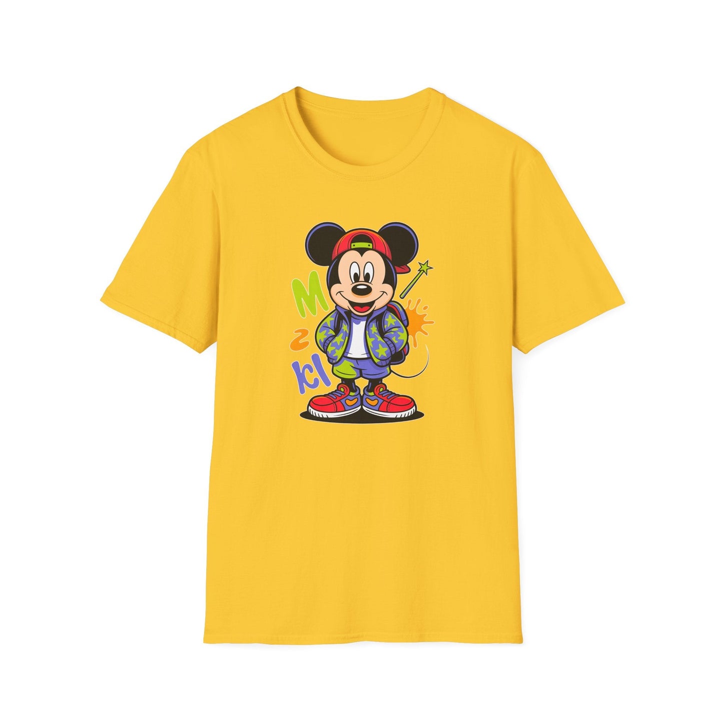 Cartoon T Shirt With Animation Design Unisex Gildan Softstyle 64000 Tee For Funny Animals