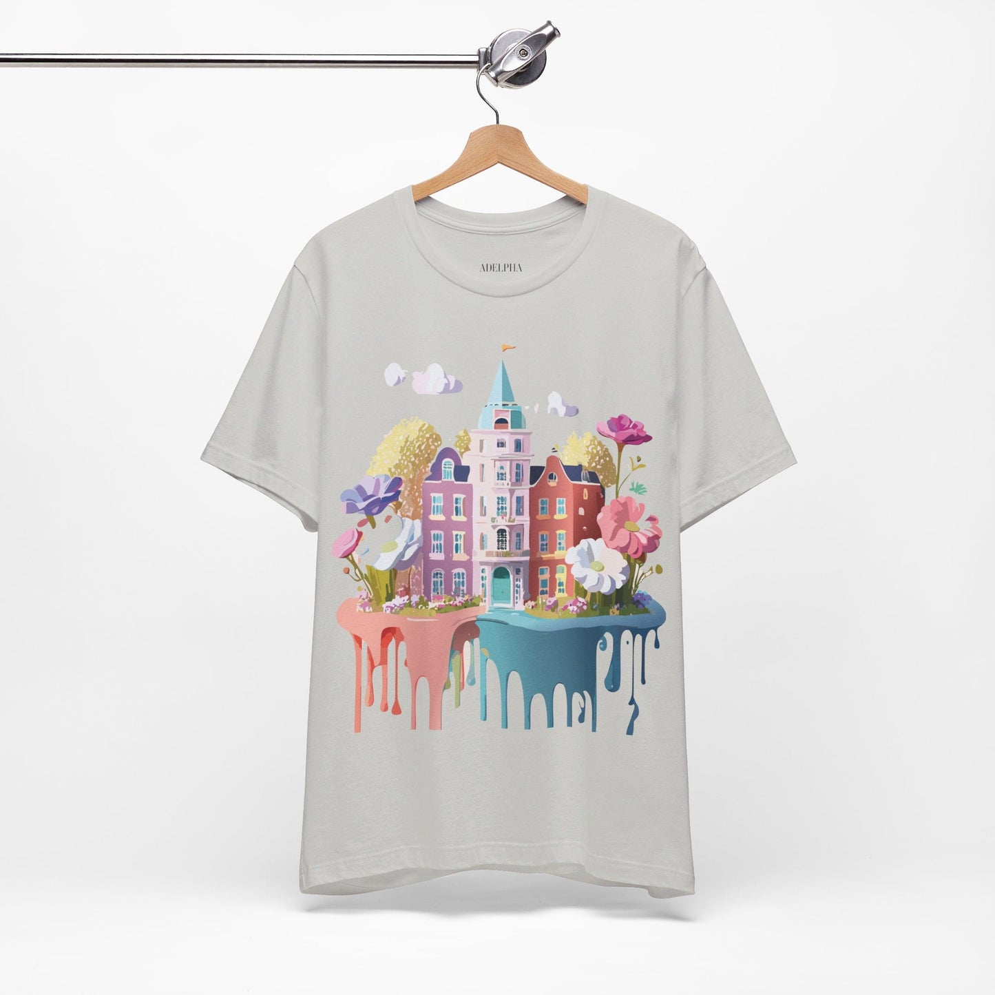 Amsterdam Tourist Shirt Graphic Tee Unisex Vintage Inspired Art Design by Adelpha Short Sleeve