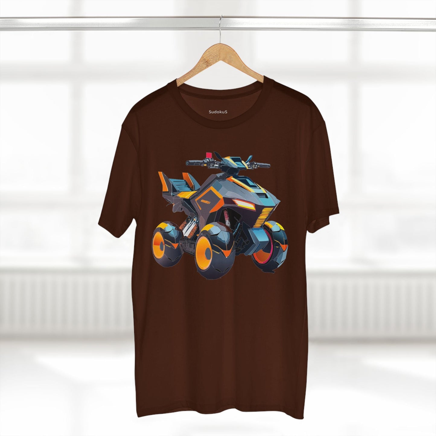 Moto Bike Graphic Unisex 100 Cotton Staple Tee 14