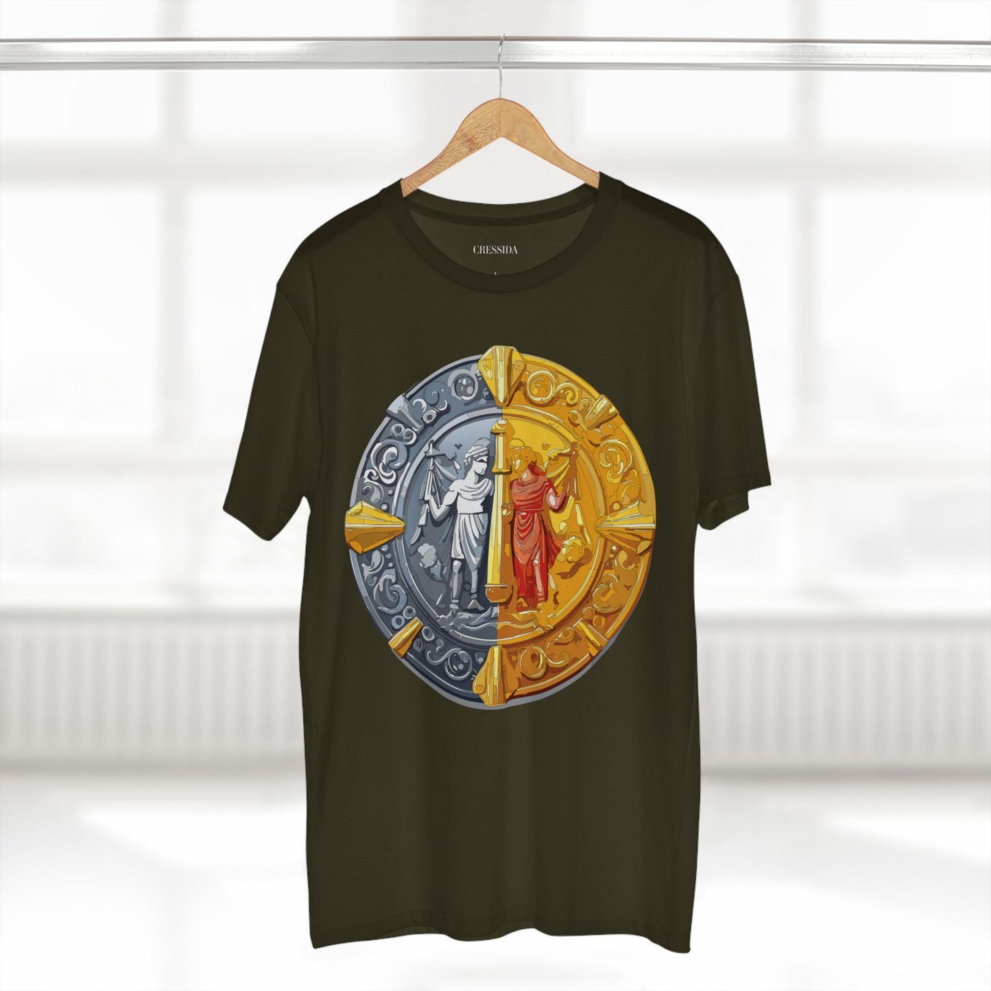 Antique Gold Coin Graphic Design T-Shirt Unisex 100 Cotton With Golden Print Artwork Tee 17