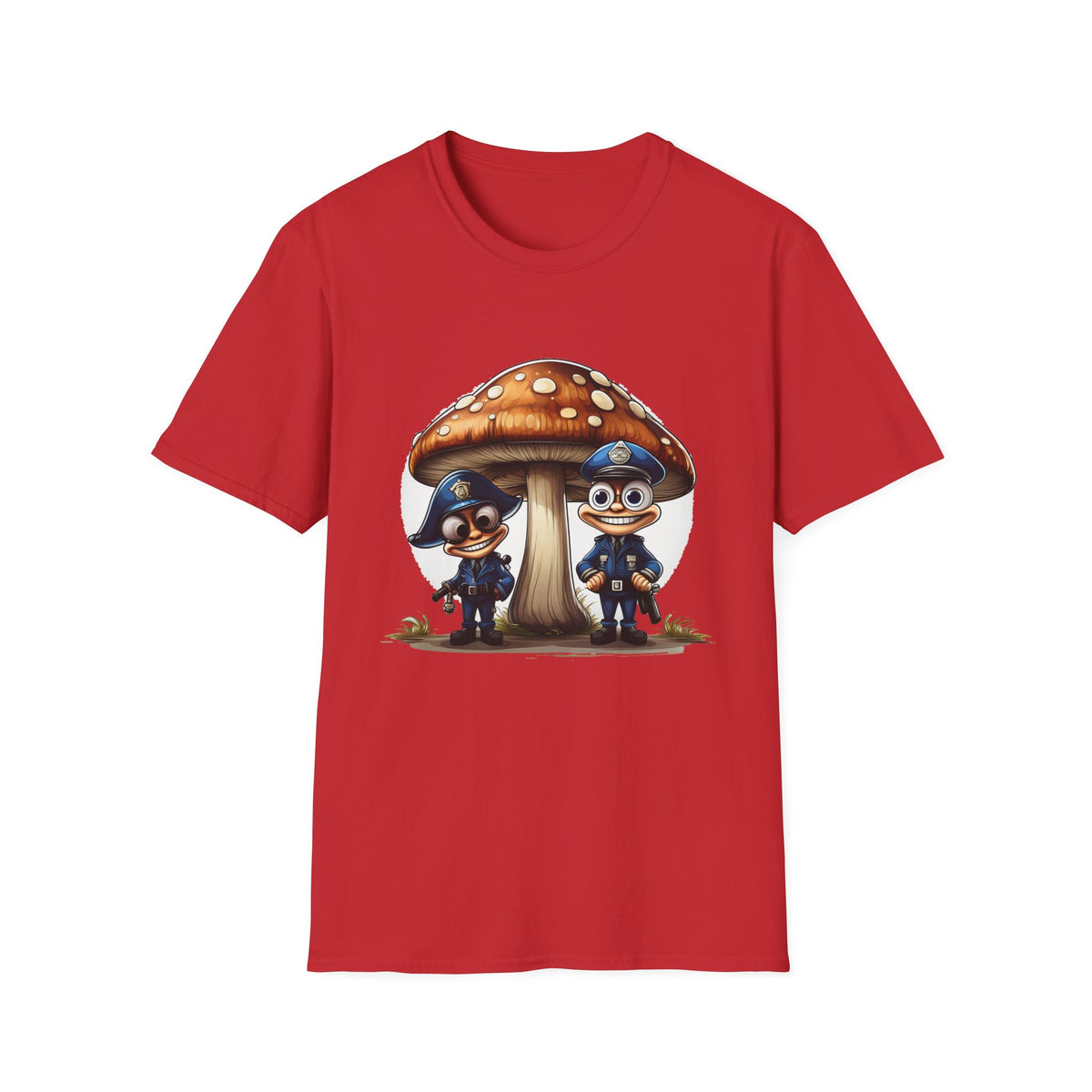 Funny Mashroom Cartoon  Graphic Tee Gildan Unisex 100 Cotton Tee Shirt c16