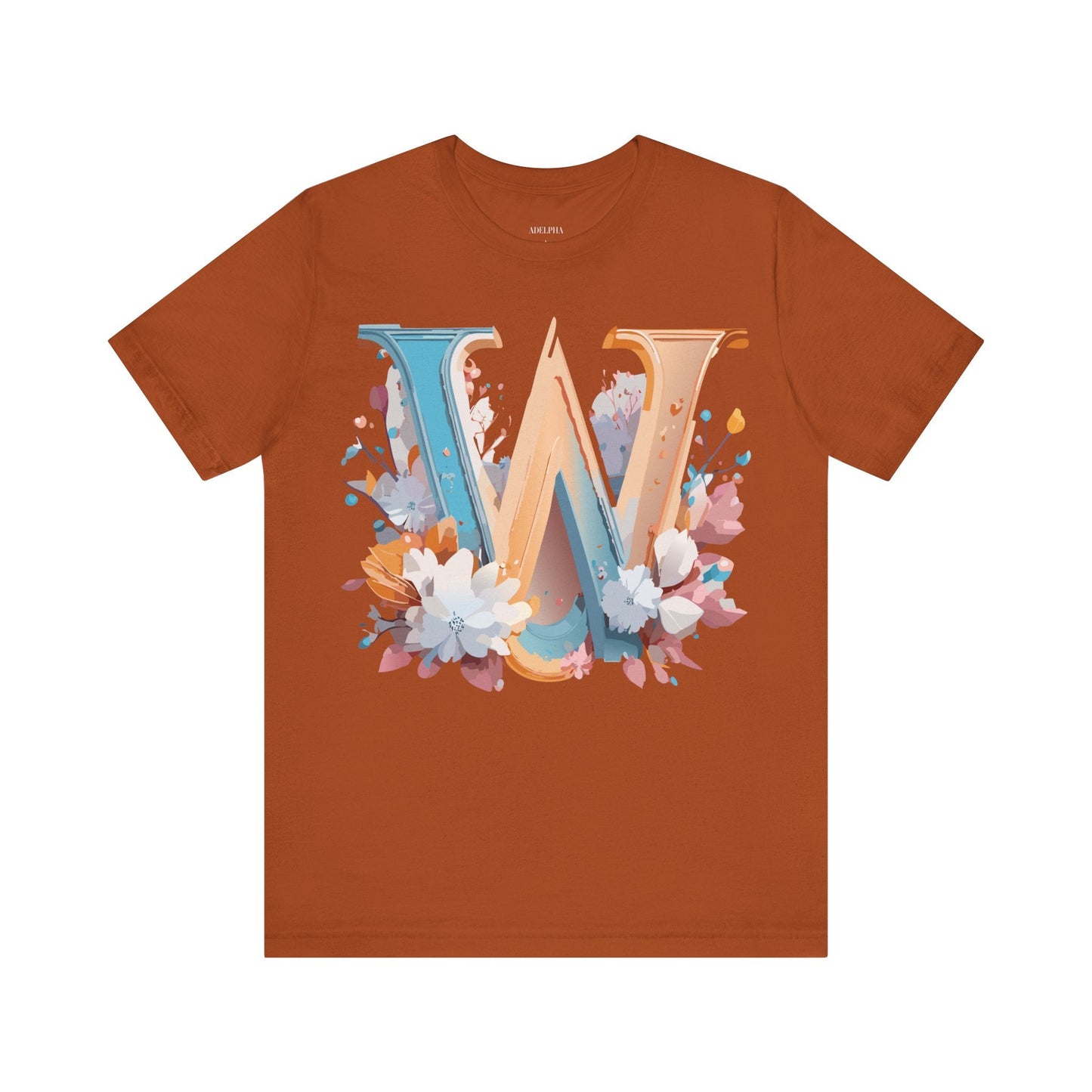 Letter W Shirt Unisex Graphic Tee By Adelpha Featuring Vintage Artwork For Everyday Casual Wear