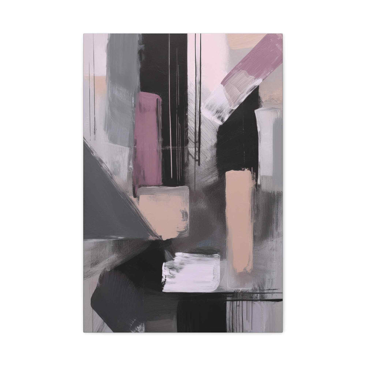 Abstract Geometric Painting Print Canvas 20x24,20x30,24x30 24x32,24x36,30x40 32x48,36x48,40x60 Pine-Wood Inner Frame ABS-47