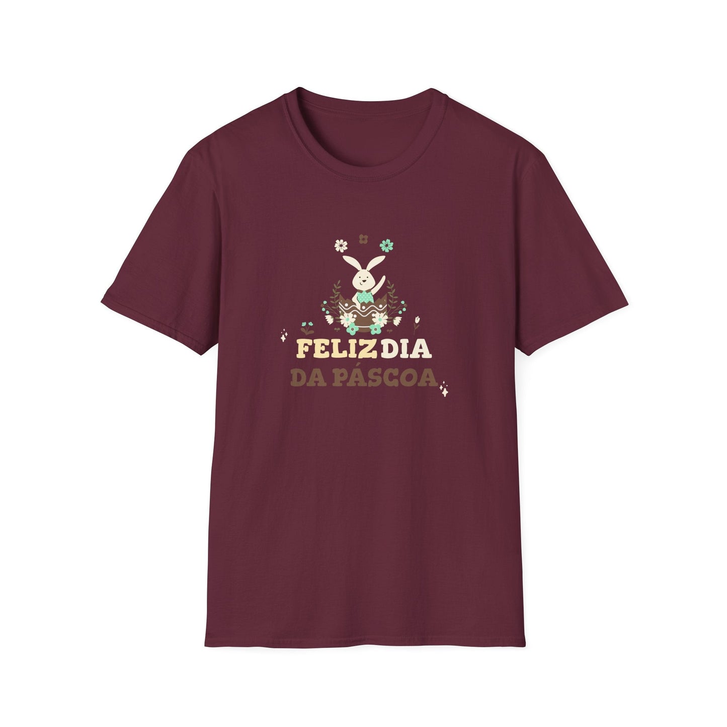 Easter Day T Shirt Unisex Softstyle Tee With Easter Design Print Gildan 64000 Comfort Fit