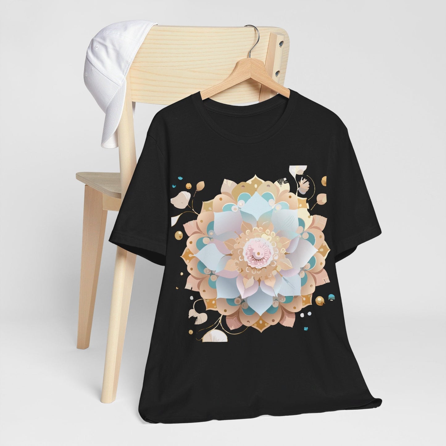 Mandala Graphic Tee Unisex Jersey Short Sleeve Featuring Vintage Inspired Adelpha Artwork