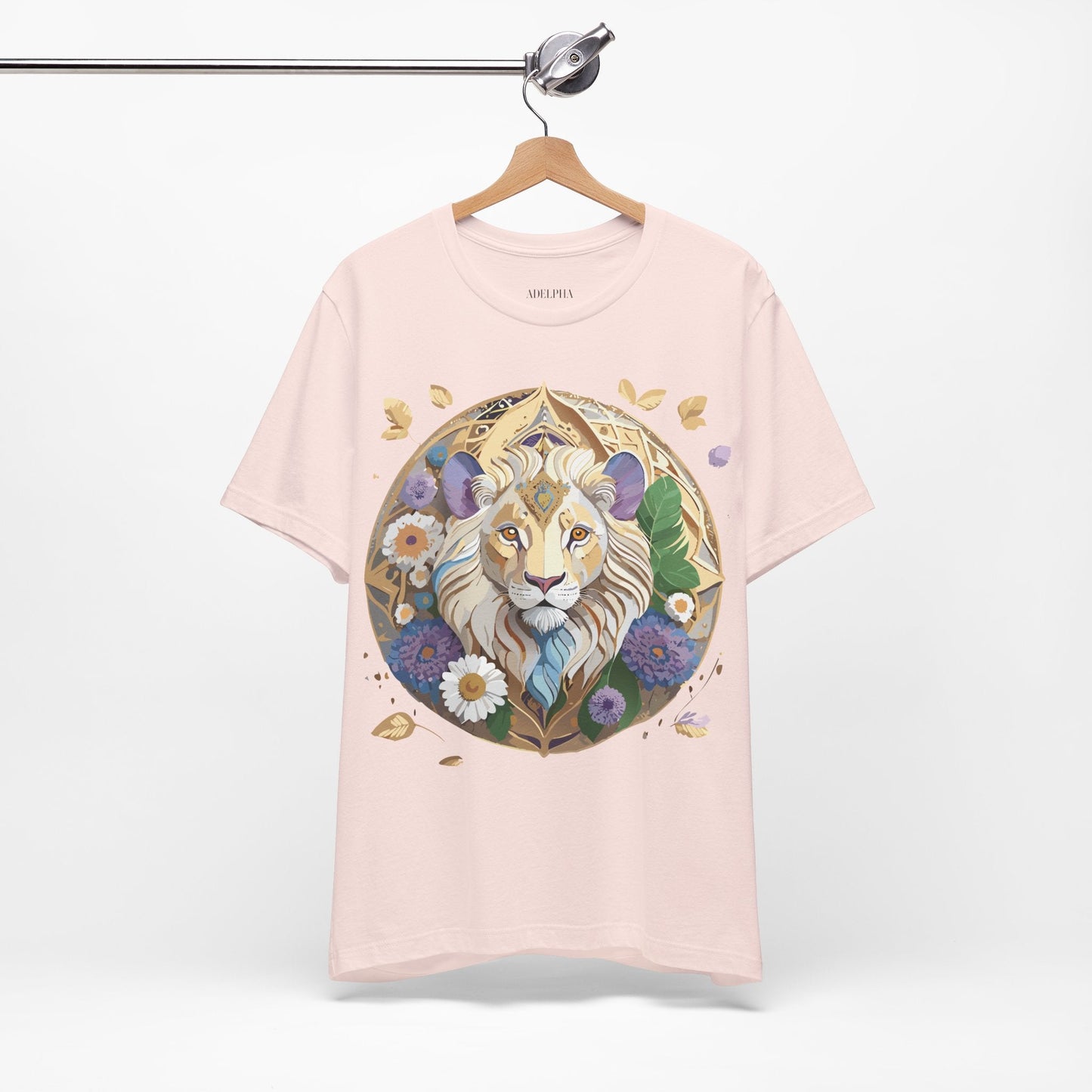 Adelpha Graphic Tee Unisex Medallion Shirt Vintage Inspired Art Design Short Sleeve