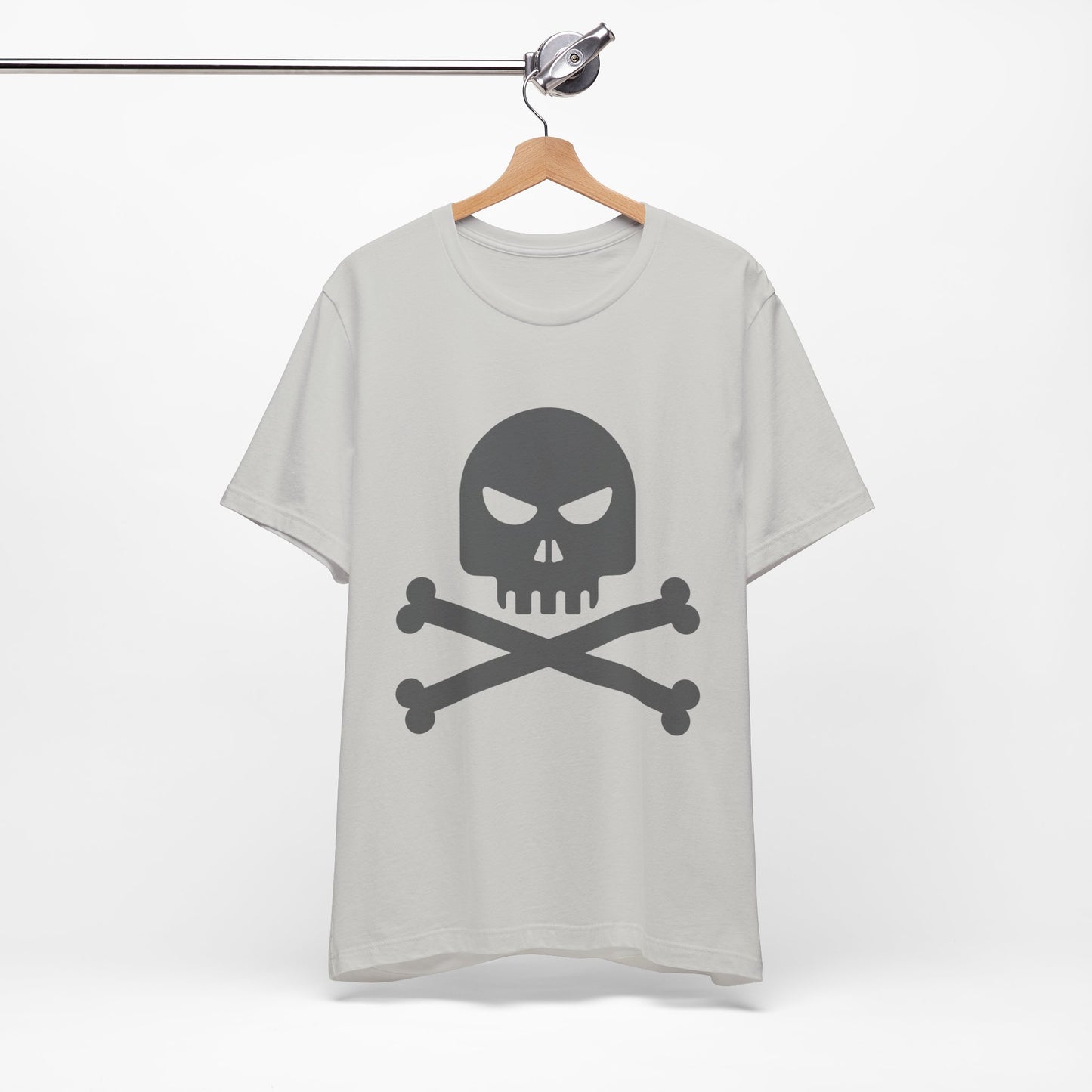 Unisex-T-Shirt aus Baumwolle mit Totenkopf