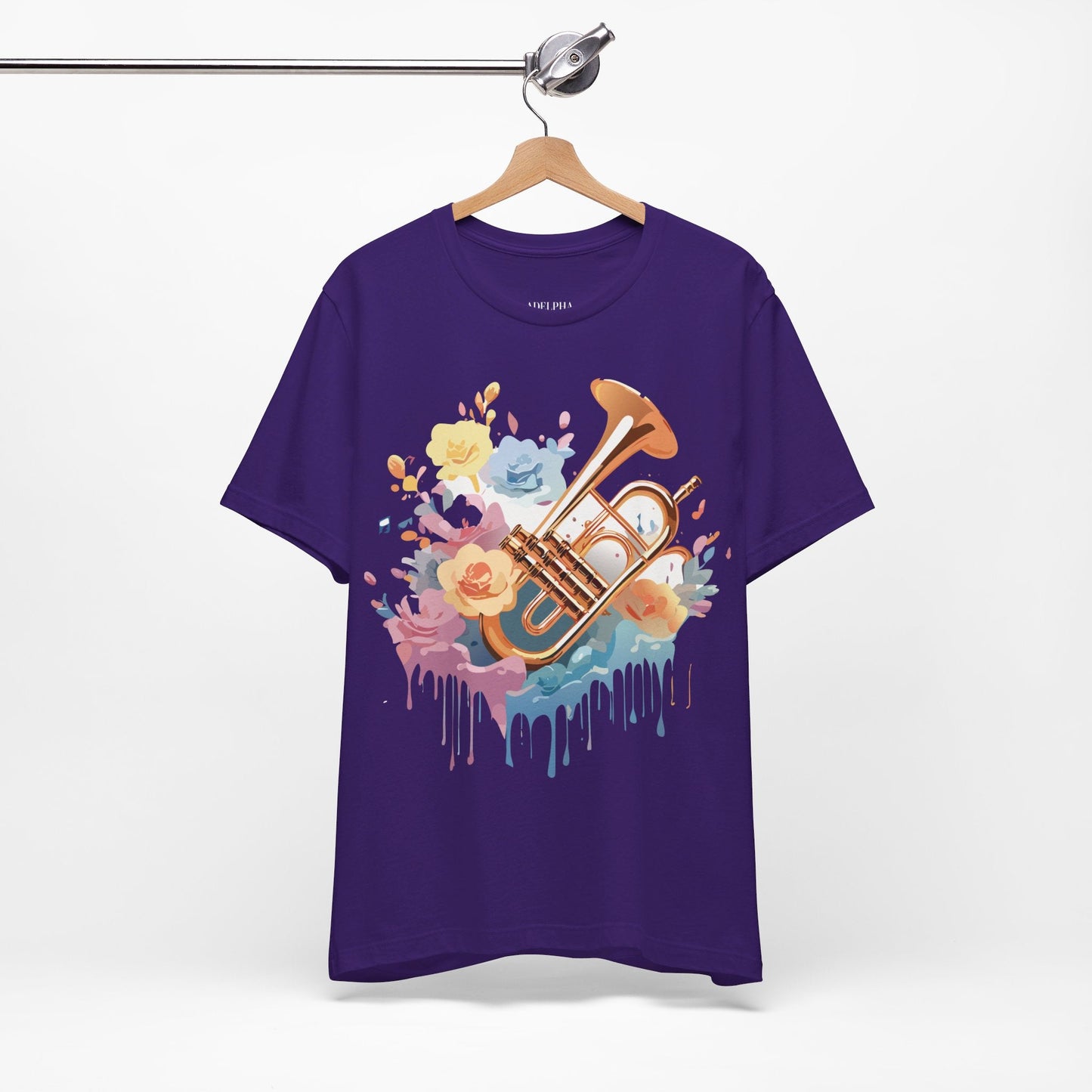Music T Shirt Unisex Graphic Tee Vintage Artwork Adelpha Short Sleeve Art Design