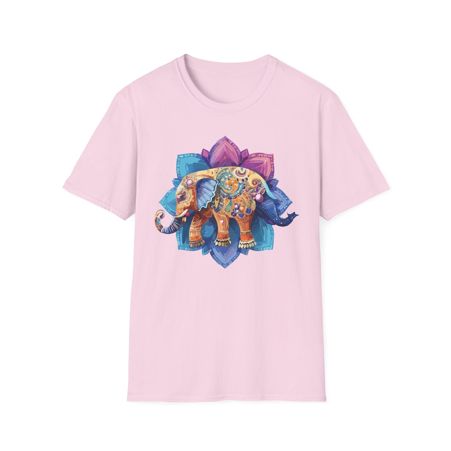Unisex Elephant T Shirt Softstyle Gildan 64000 Cotton Tee For Animal Lovers And Collectors