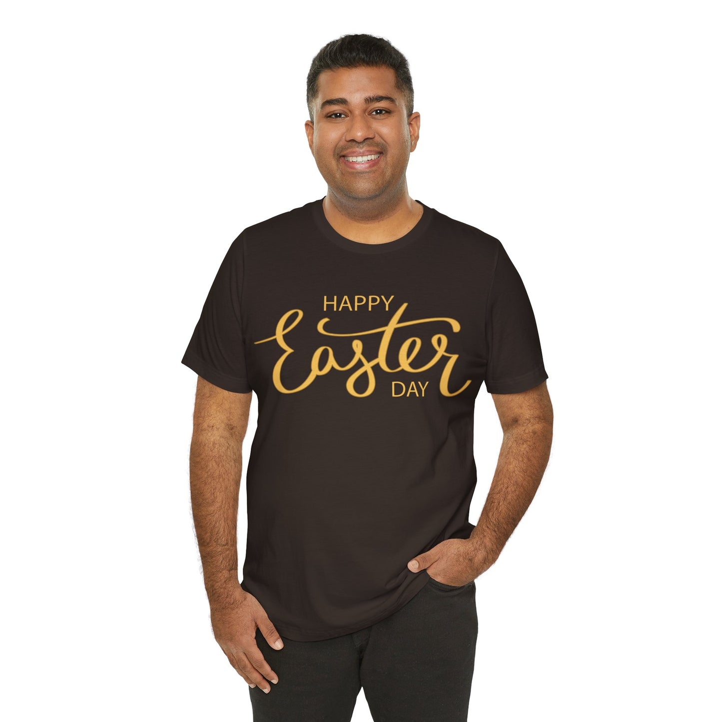 Unisex Cotton Tee Shirt with Easter Prints