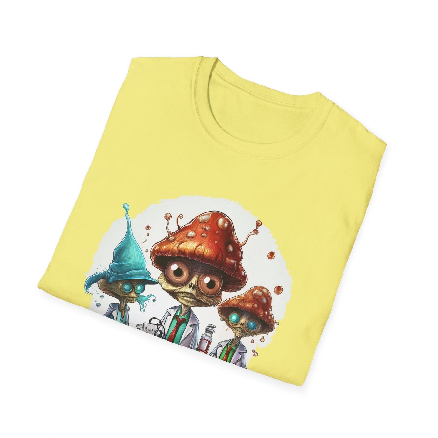 Mashroom Tee Shirt Unisex Funny Mashroom Design Cotton Tee Gildan Softstyle 64000