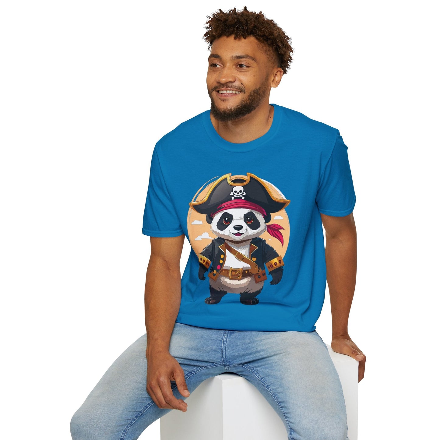 Panda Shirt Unisex T Shirt With Panda Animal Tee Animals Gildan Softstyle 64000 Cotton