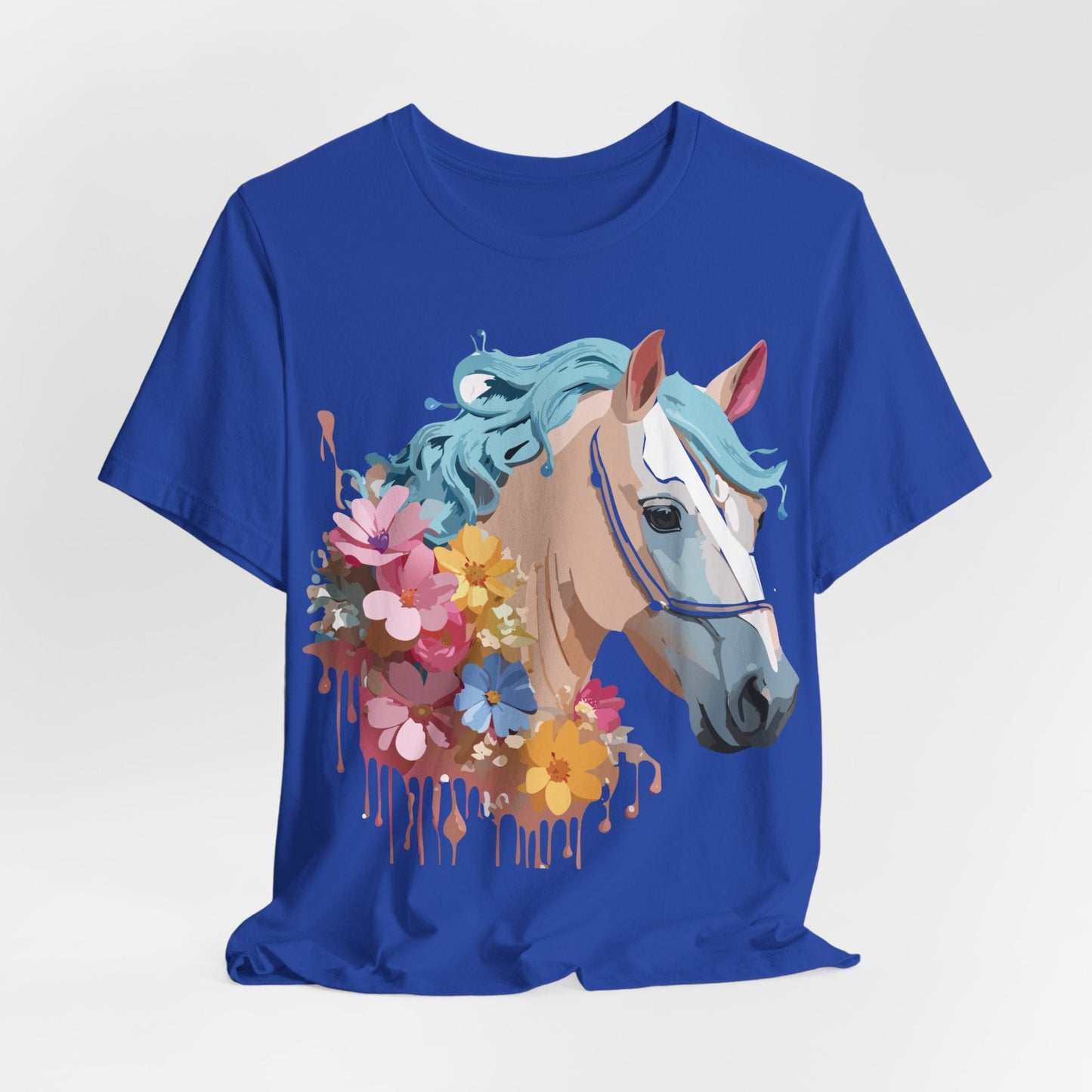 Unisex Horse Graphic Tee From Adelpha Vintage Inspired Art Shirt Short Sleeve Jersey