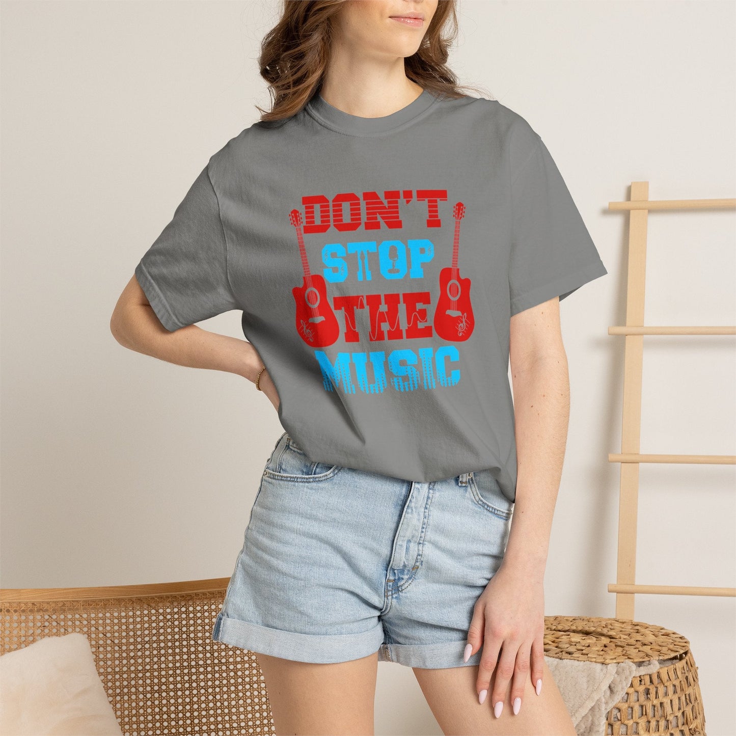 Music Graphic Design Unisex Cotton T-shirt  042