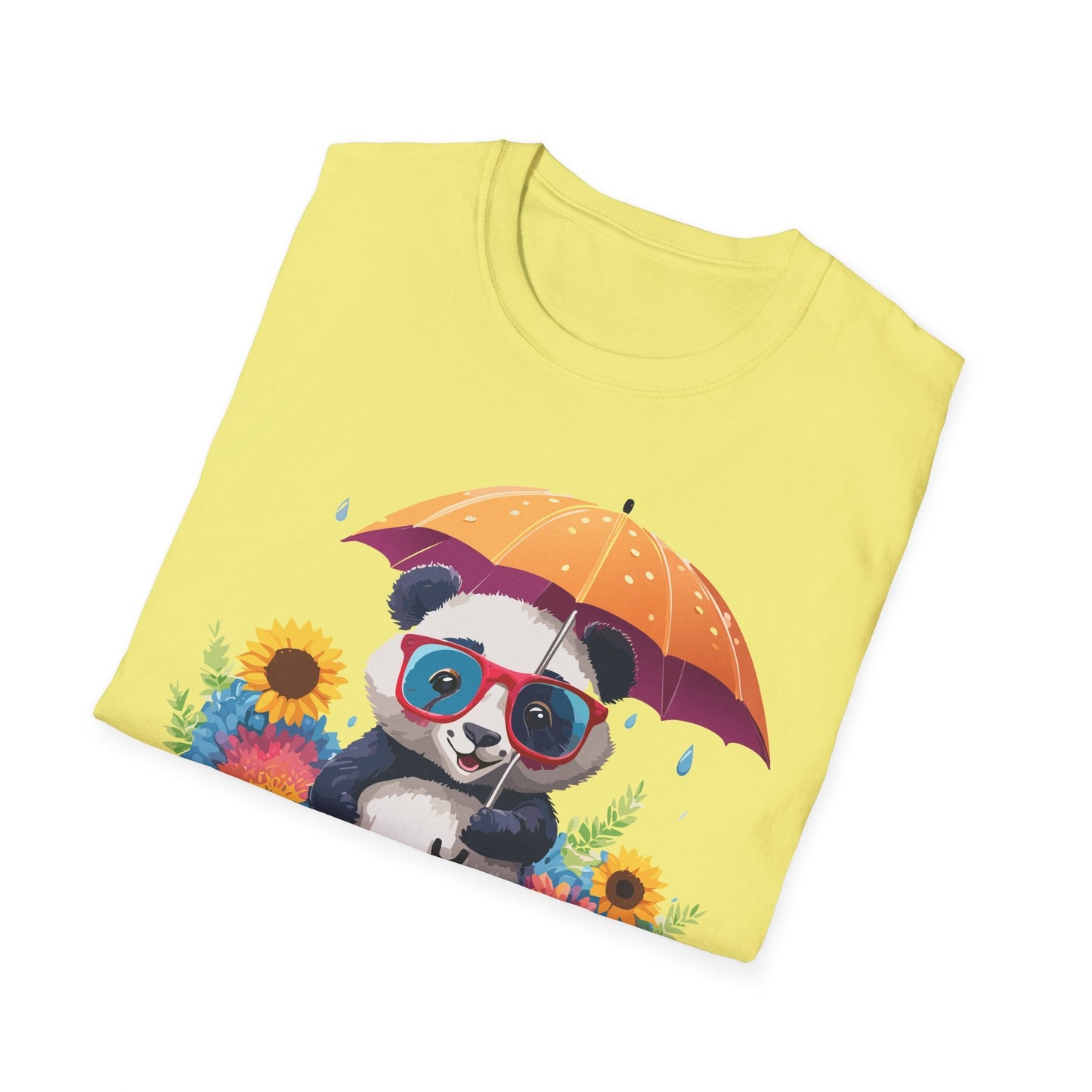Panda Shirt Unisex Panda Tee Animal Graphic T Shirt Softstyle 64000 Cotton Breathable Everyday