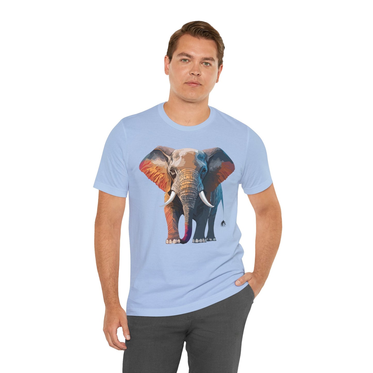 Unisex Animal Shirt With Animals Art Design Graphic Tee Short Sleeve Wild Animals