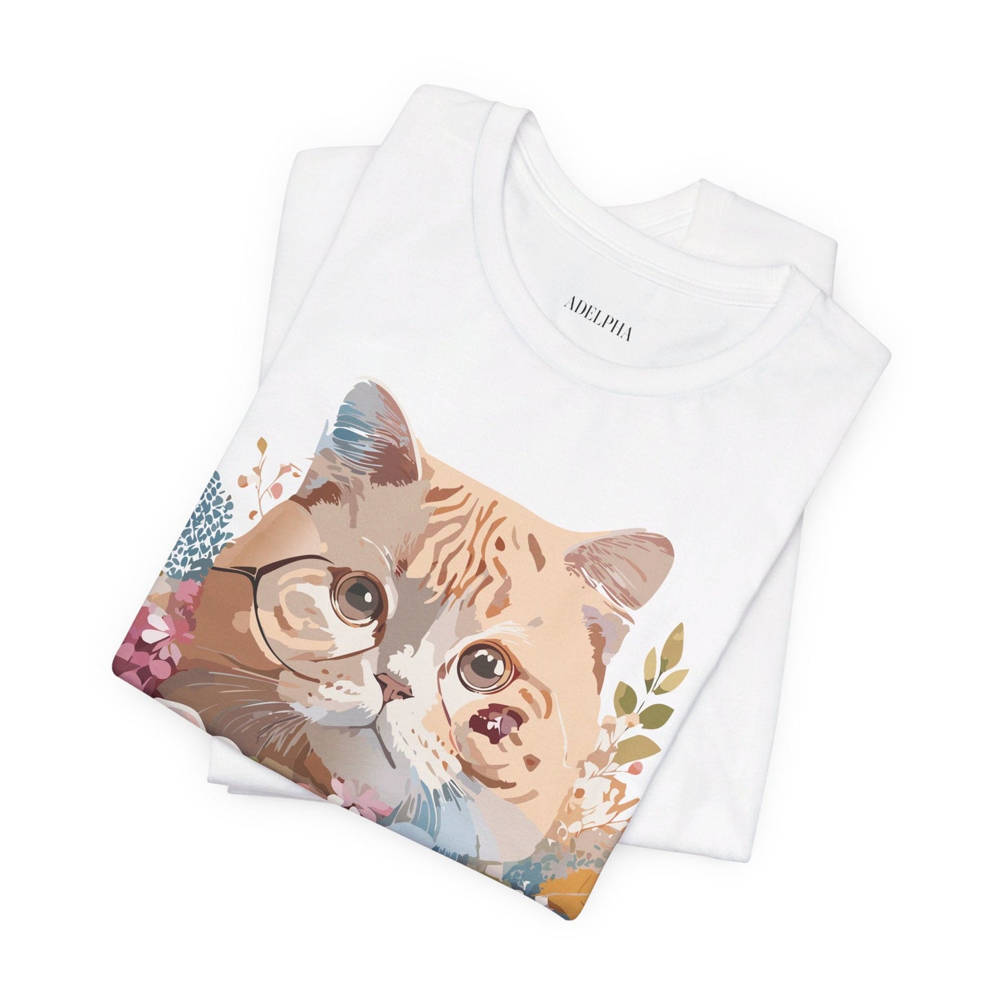 Cat Graphic Tee Unisex Vintage Inspired Shirt By Adelpha Original Artwork
