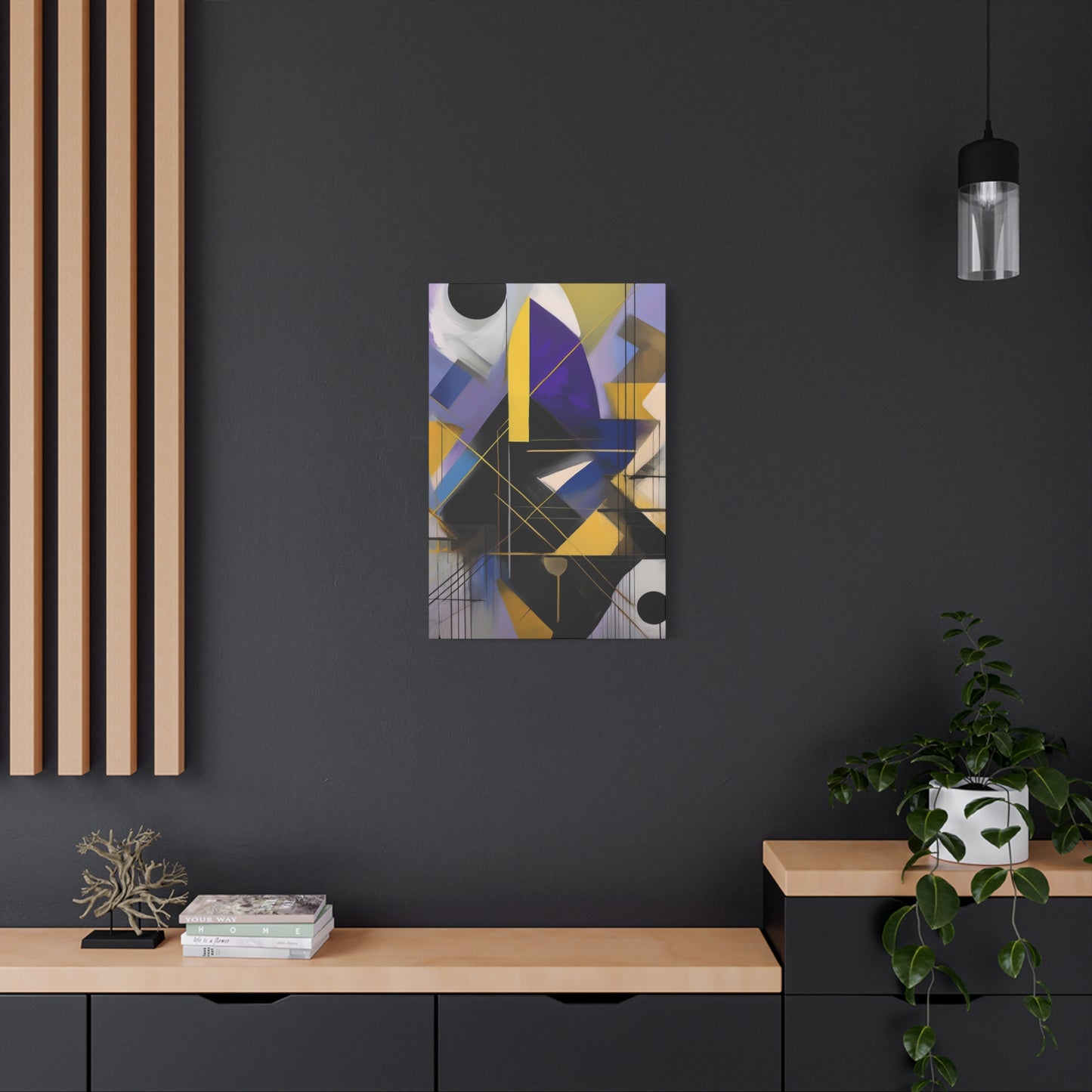 Purple Abstract Painting Print Canvas 20x24,20x30,24x30, 24x32,24x36,30x40, 32x48,36x48,40x60 Pine-Wood Inner Frame ABS-33