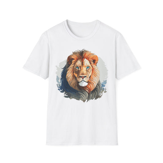 Lion Shirt Unisex Animal Tee Gildan Softstyle 64000 100 Percent Ring Spun Cotton
