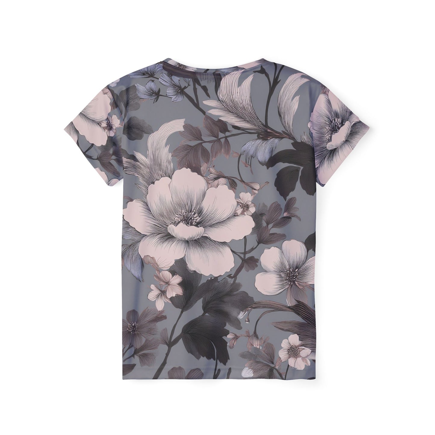 Women Poly T-Shirt with Floral Print