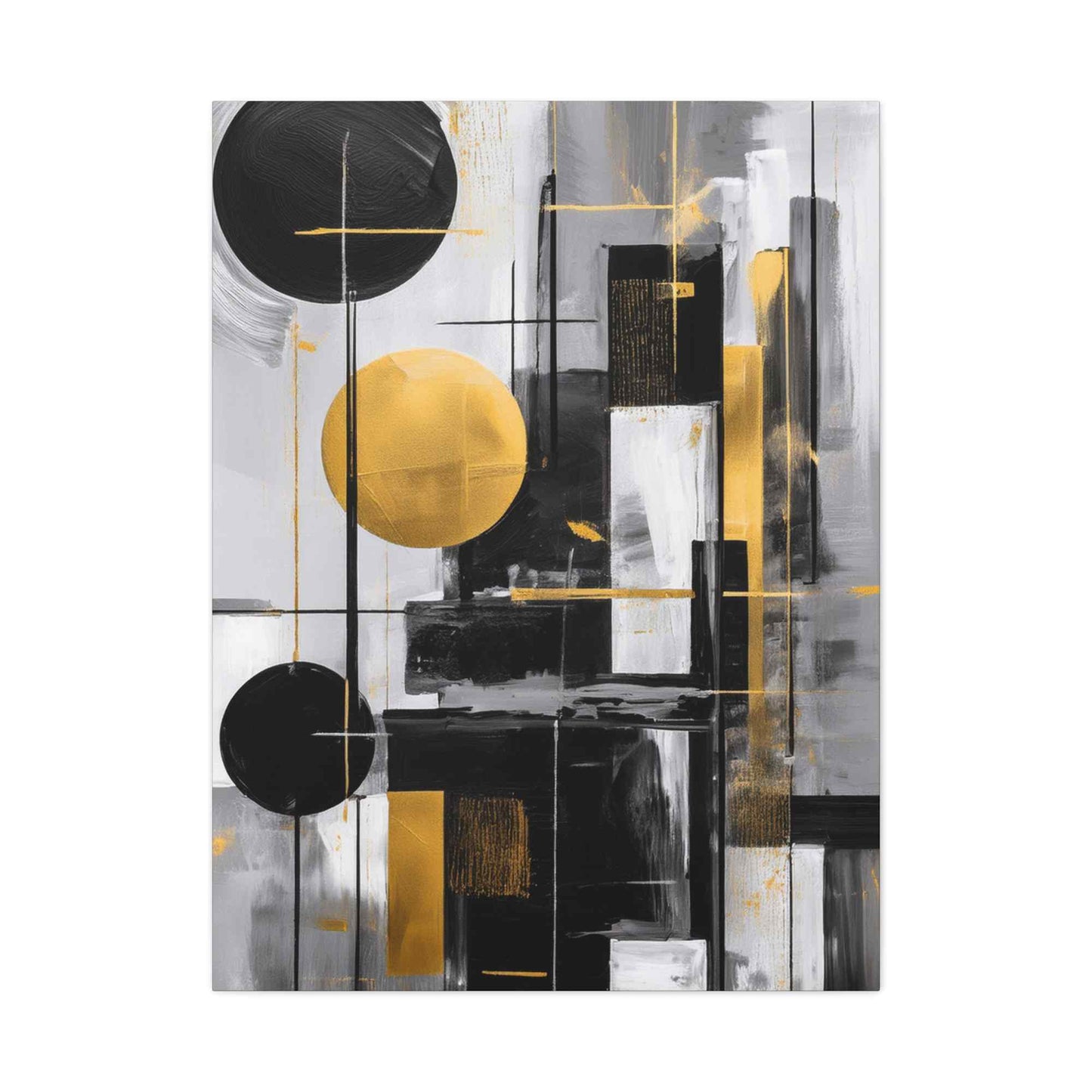 Black Abstract Painting Print Canvas 20x24,20x30,24x30, 24x32,24x36,30x40, 32x48,36x48,40x60 Pine-Wood Inner Frame ABS-21