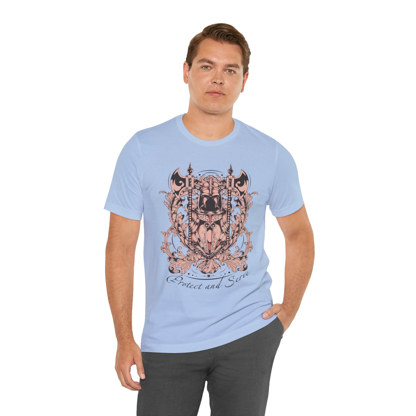 Protect and Serve Graphic Tee, Artistic Tee, Graphic T-Shirt, Artistic T-Shirt, Vintage Shirt, Gifts for Police Officers